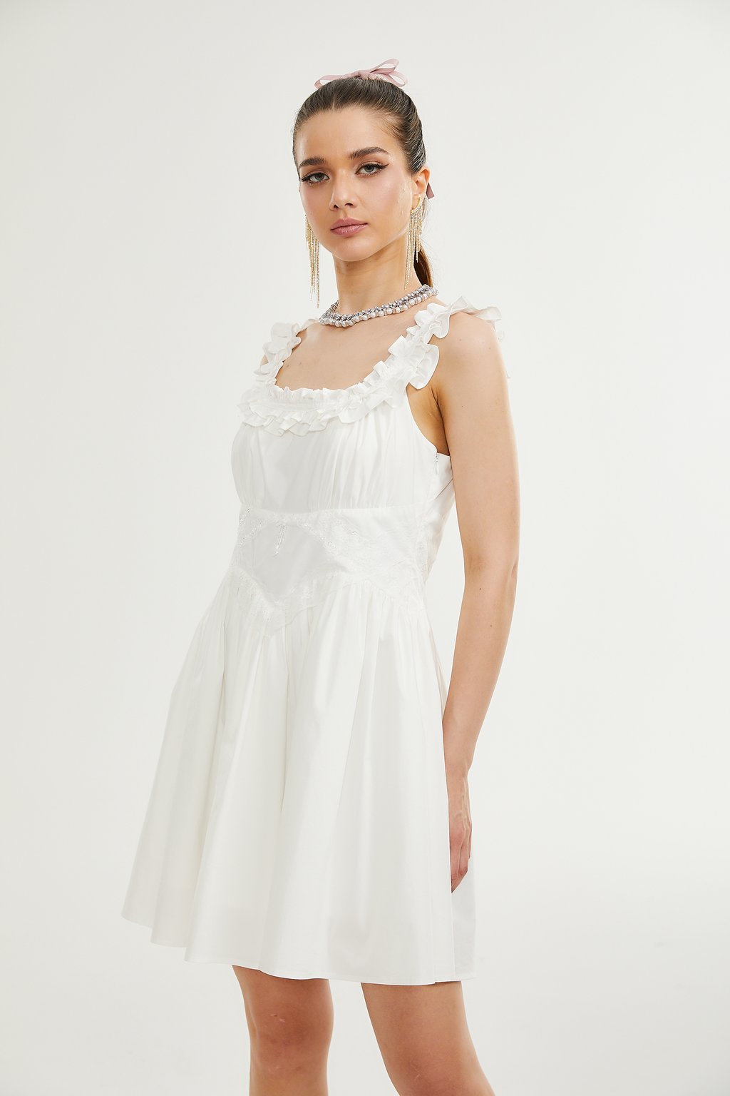 Μίνι Φόρεμα Nyala Ruffle Detail