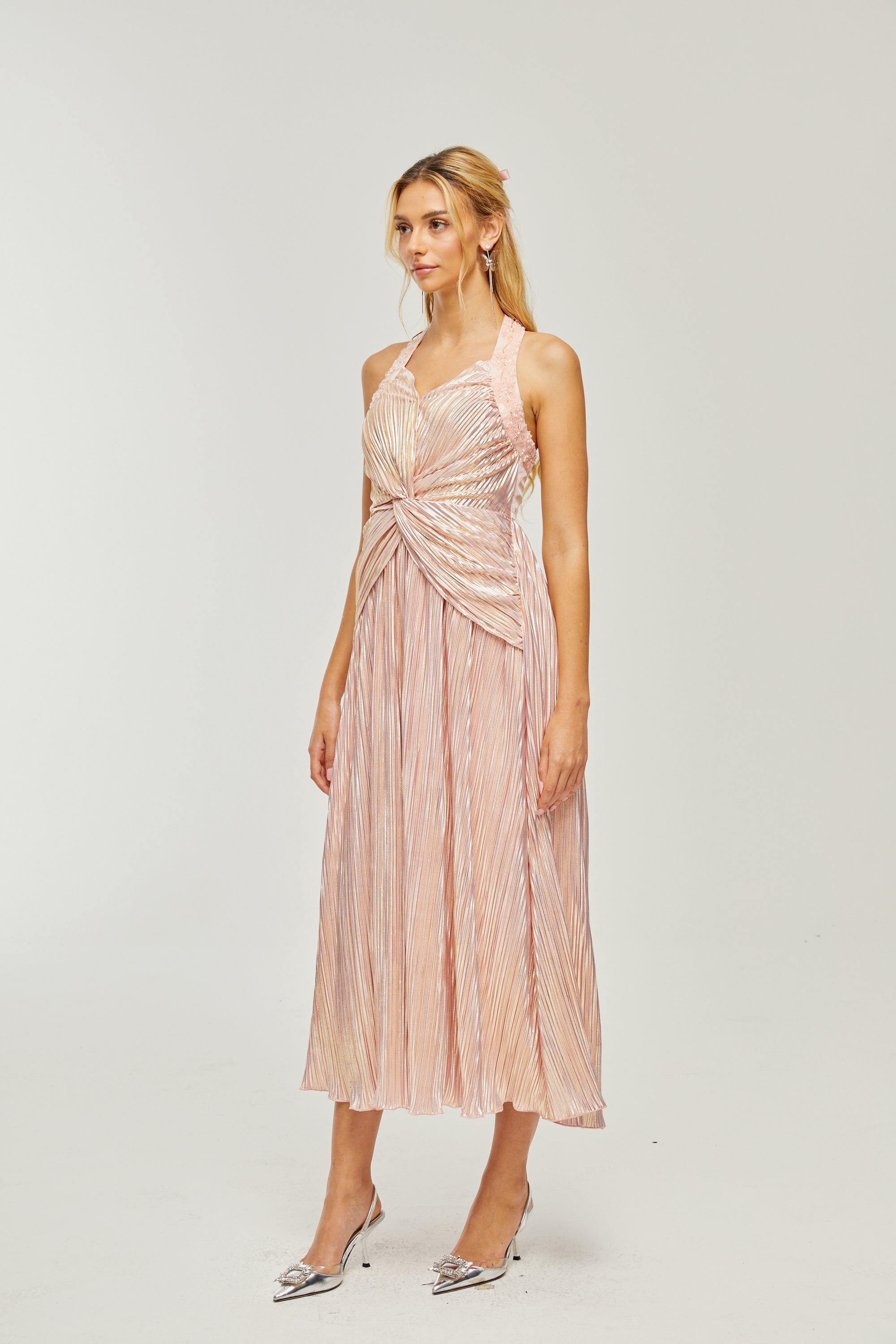 Φόρεμα Μίντι Με Κέντημα Και Κρύσταλλα Fabienne