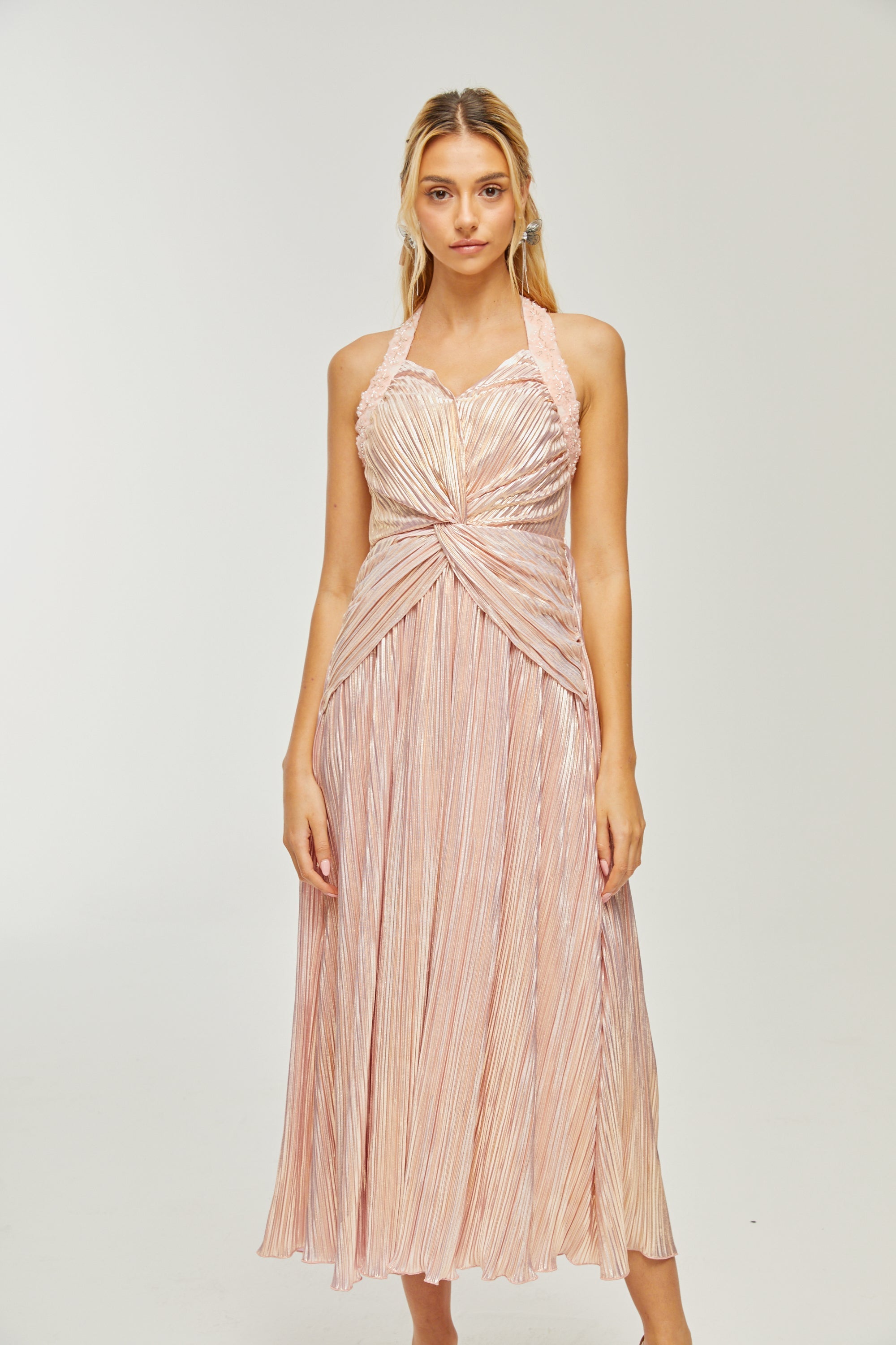 Φόρεμα Μίντι Με Κέντημα Και Κρύσταλλα Fabienne