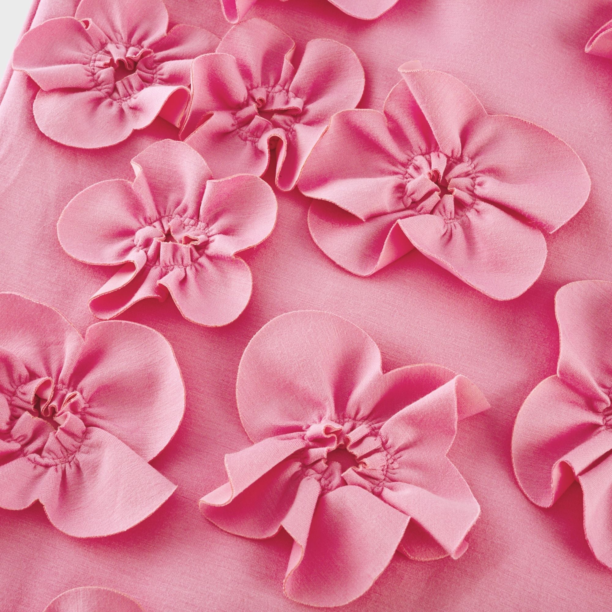 Ροζ Φόρεμα Μάξι Με Παπιγιόν Magali Και Διακοσμητικά Λουλουδιών