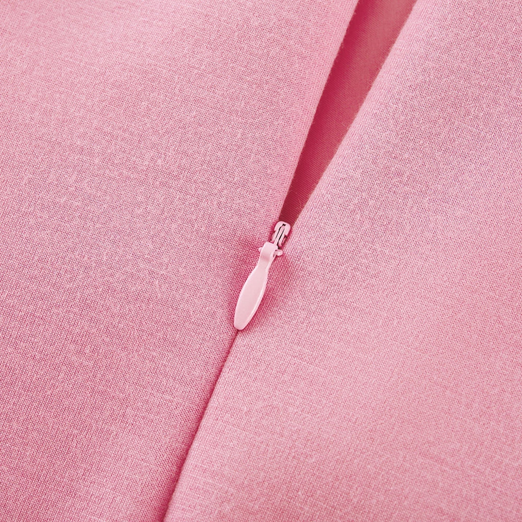 Ροζ Φόρεμα Μάξι Με Παπιγιόν Magali Και Διακοσμητικά Λουλουδιών