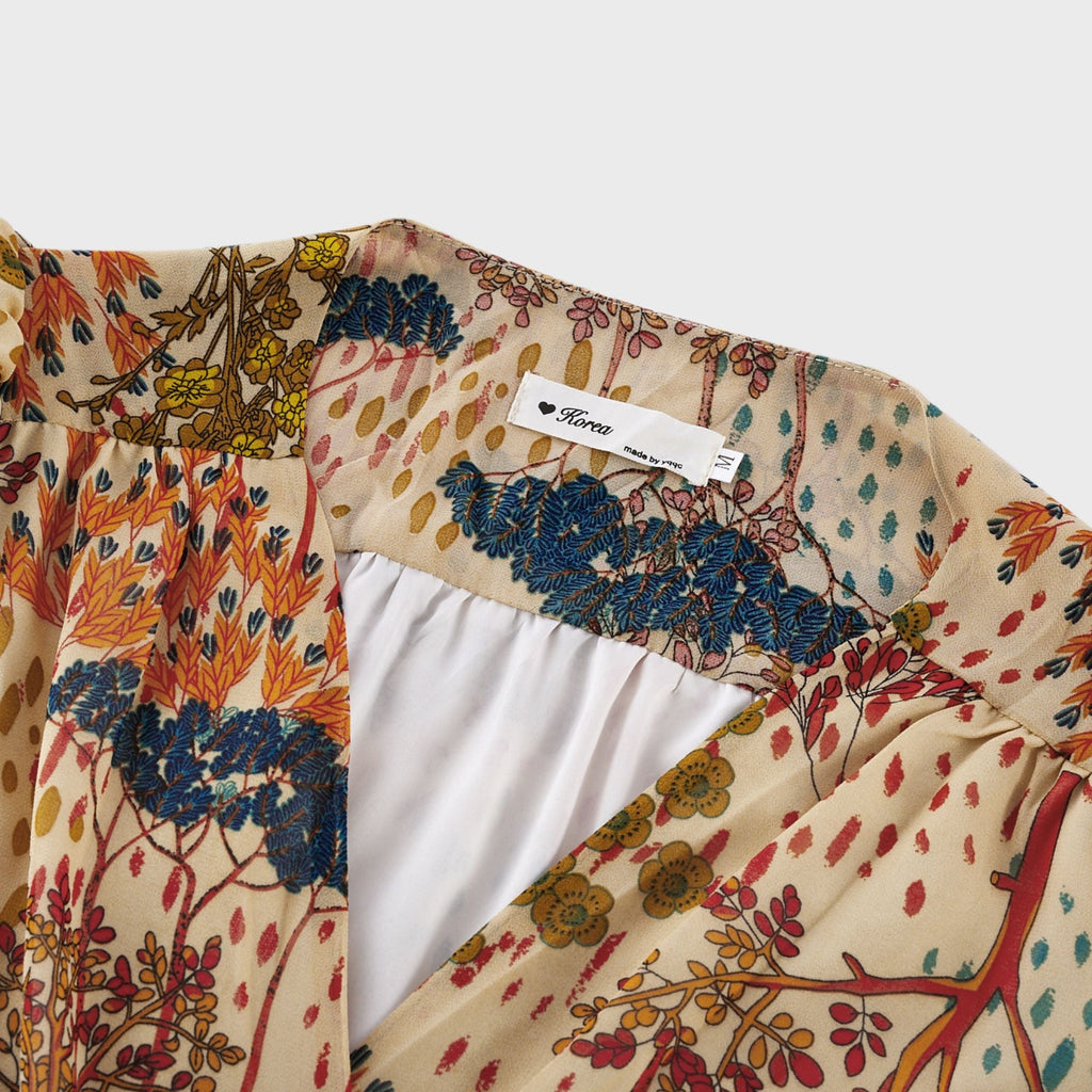 Φόρεμα Μίντι Με Φλοράλ Μοτίβο Capucine Και Σκίσιμο