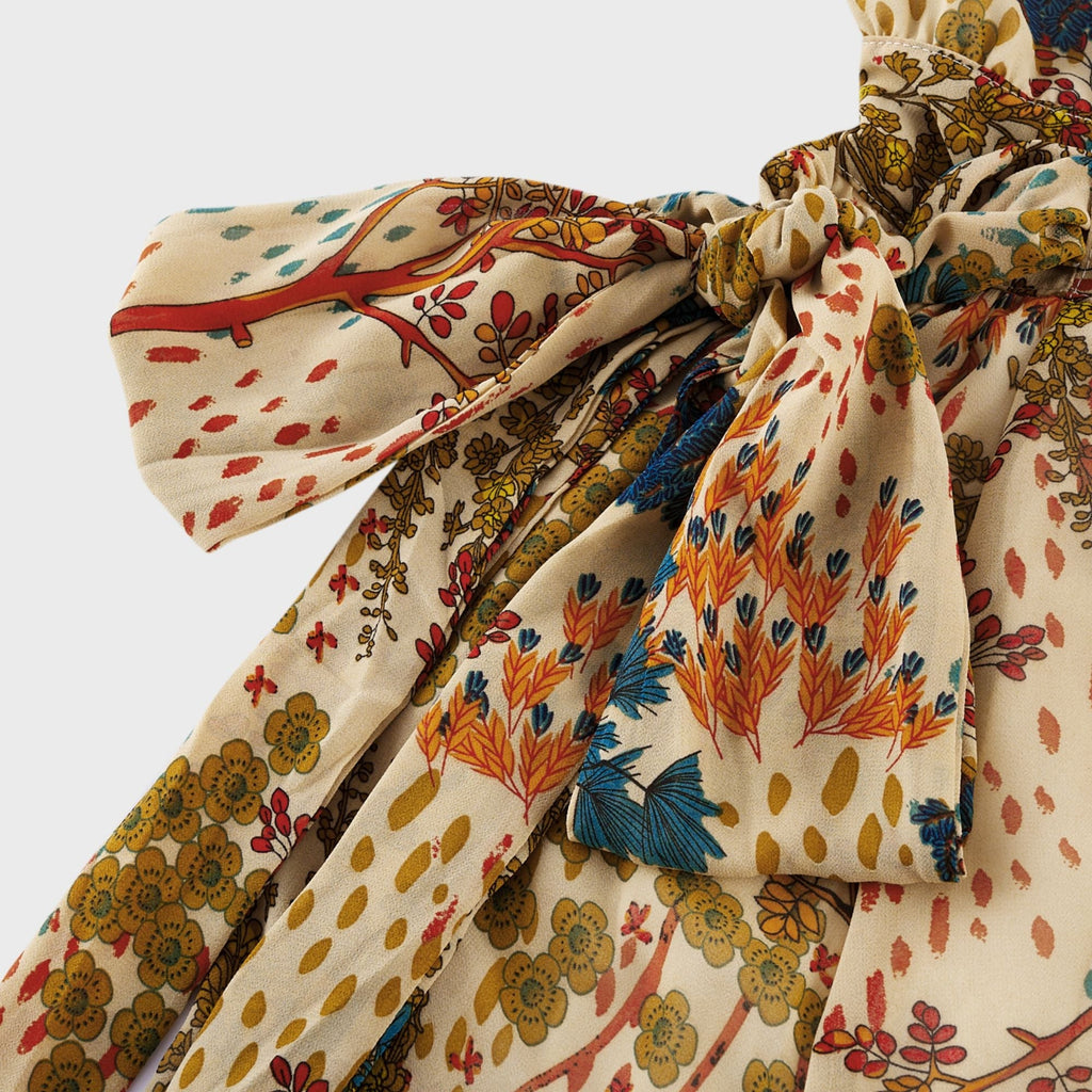 Φόρεμα Μίντι Με Φλοράλ Μοτίβο Capucine Και Σκίσιμο