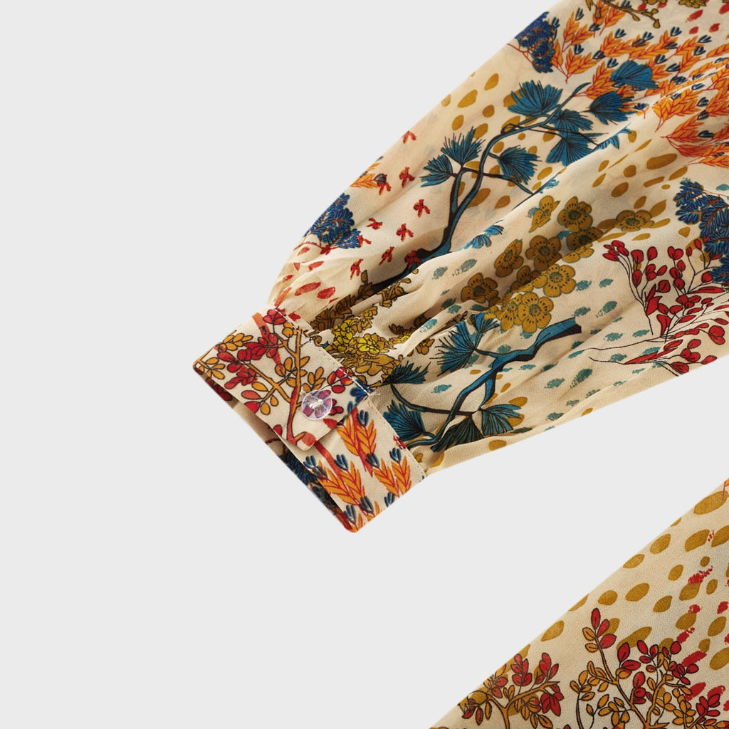 Φόρεμα Μίντι Με Φλοράλ Μοτίβο Capucine Και Σκίσιμο