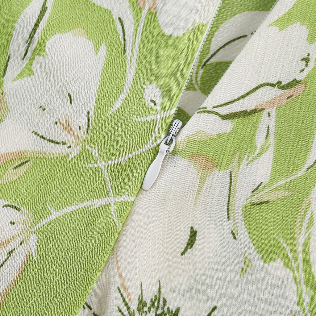 Φόρεμα Μίντι Με Φλοράλ Μοτίβο Eva Και Κεντημένο Κρύσταλλο