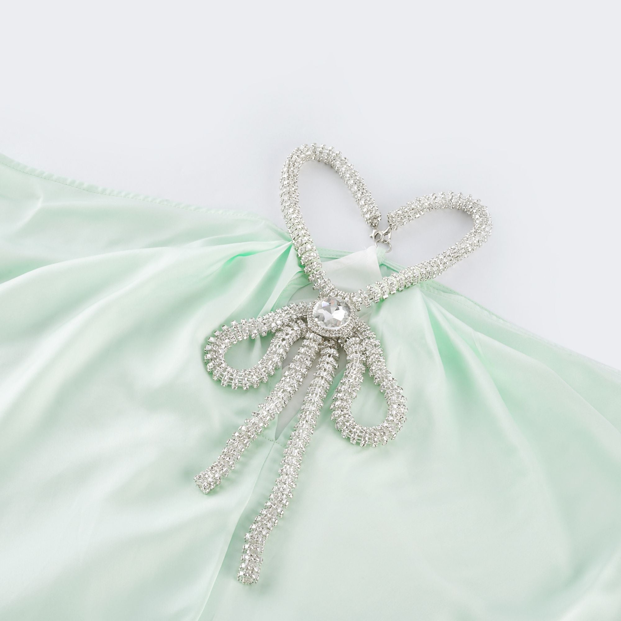 Φόρεμα Μίντι Με Λαιμόκοψη Και Κρυστάλλους Gisèle