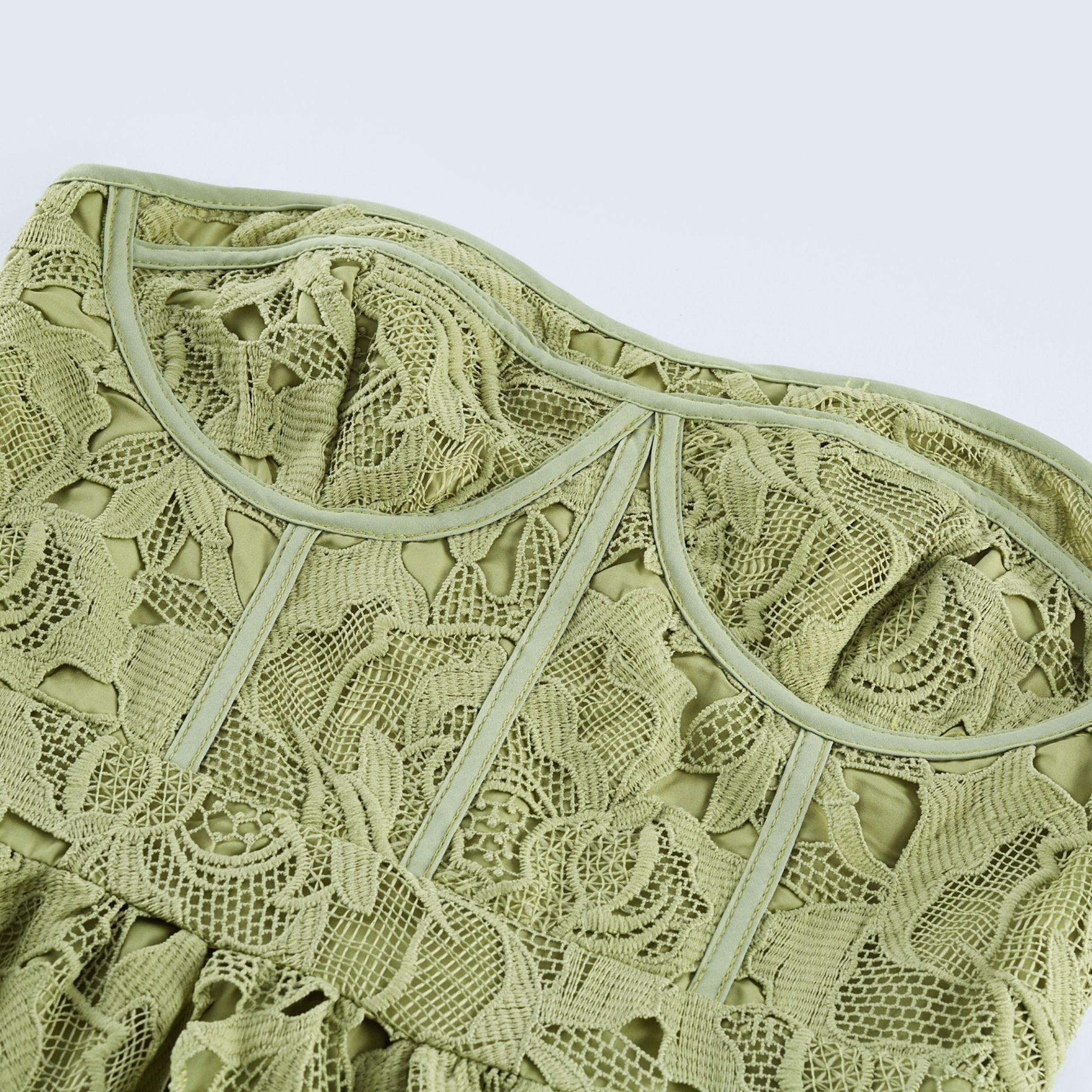 Μακρύ Φόρεμα Χωρίς Τιράντες Ines Με Δαντέλα