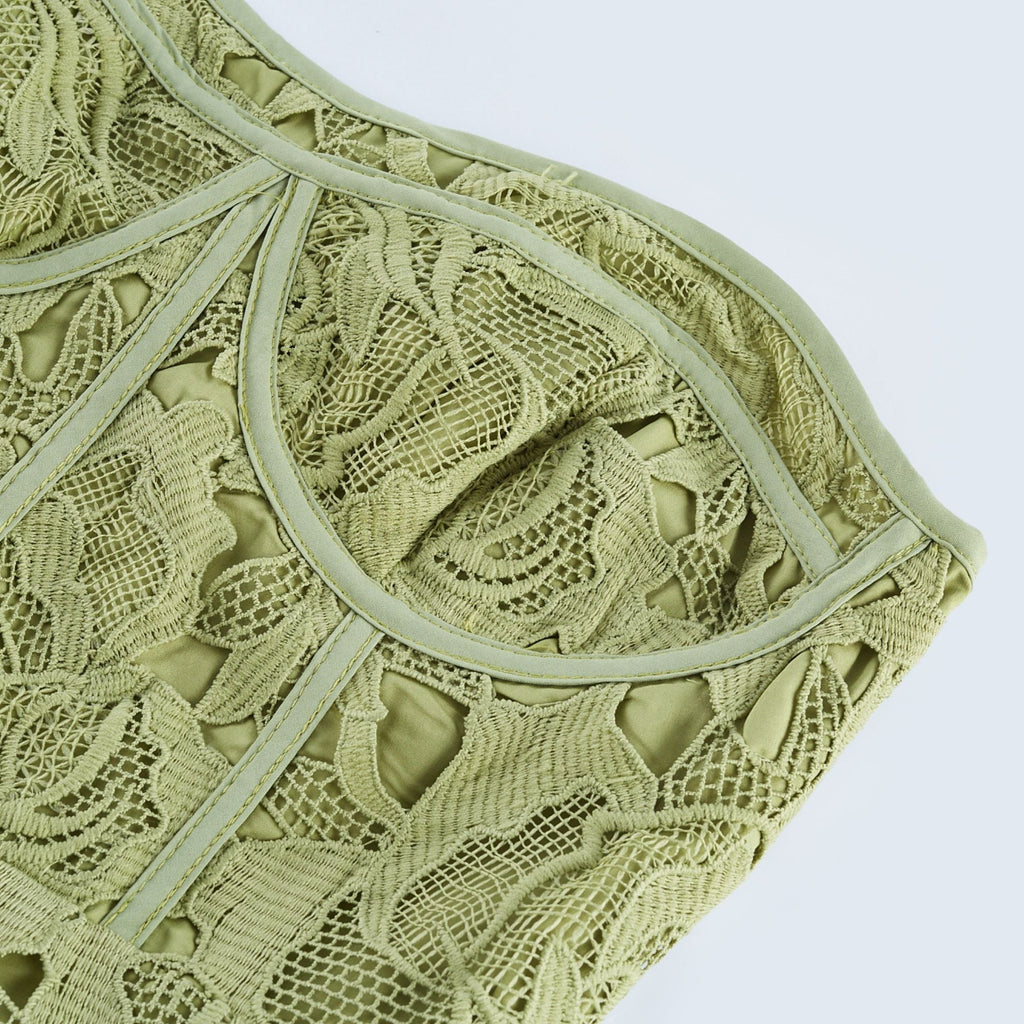 Μακρύ Φόρεμα Χωρίς Τιράντες Ines Με Δαντέλα