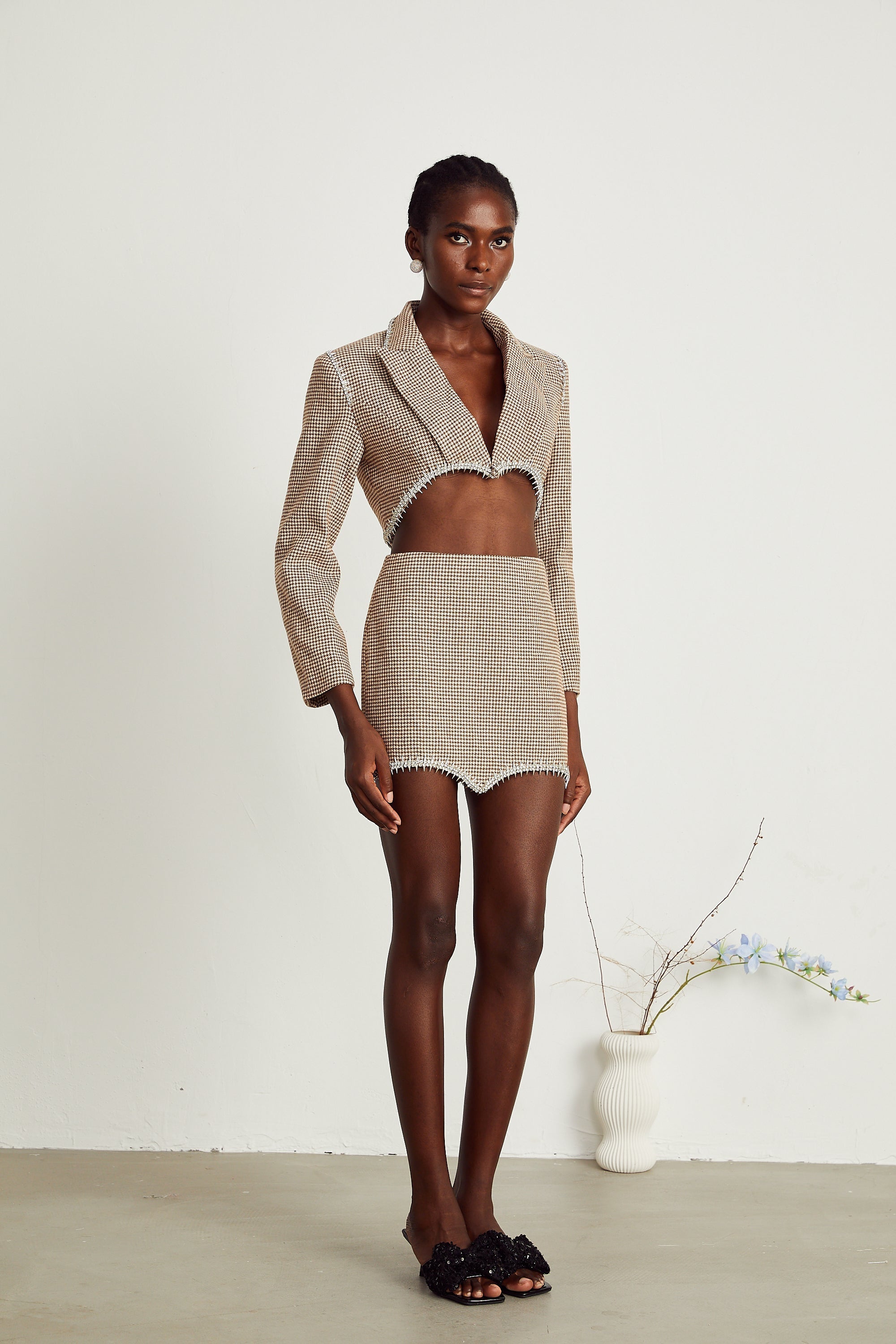 Σετ Συνδυασμού Μπουφάν Και Φούστας Verity Jacquard