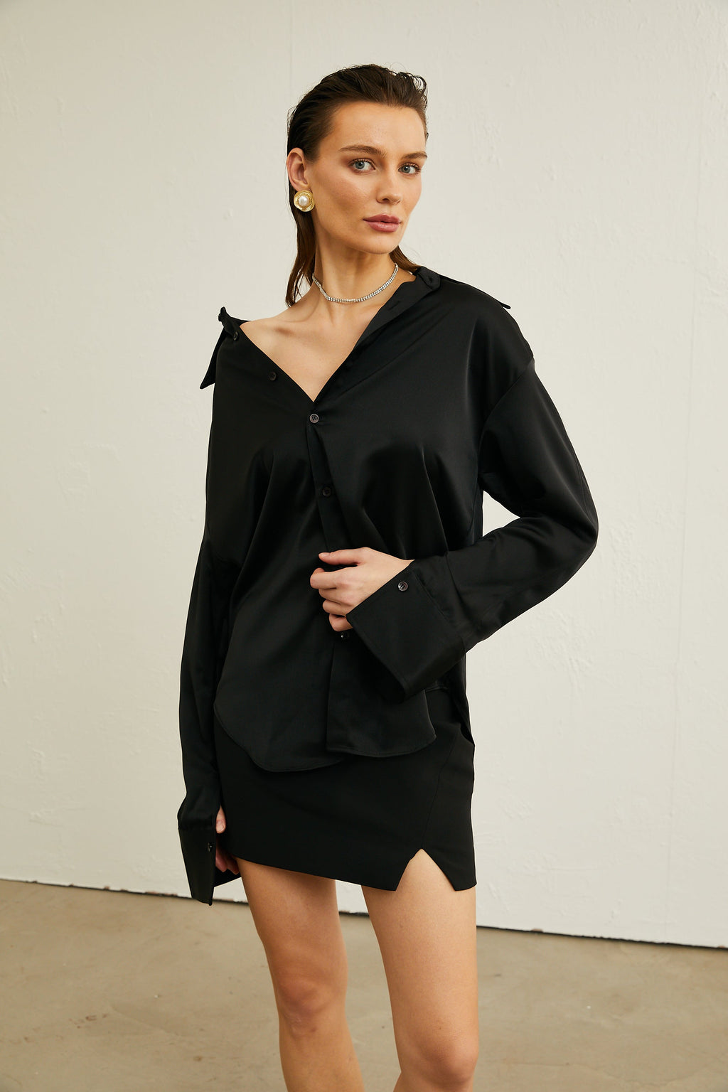 Πουκάμισο Coralie Με Δαντέλα Σατέν