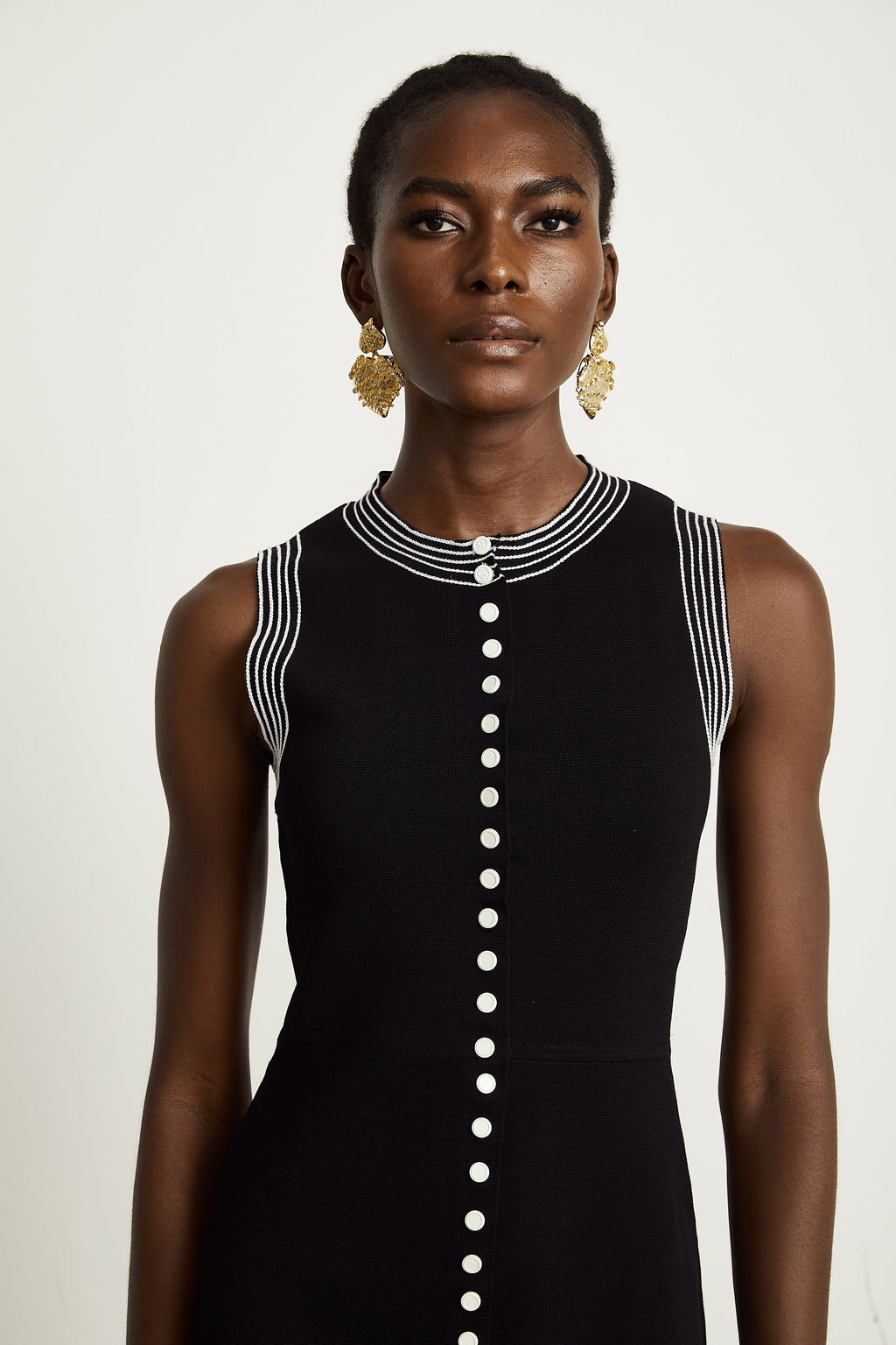 Μίνι Φόρεμα Colette Με Ρίγες Και Print Σε Αντίθεση