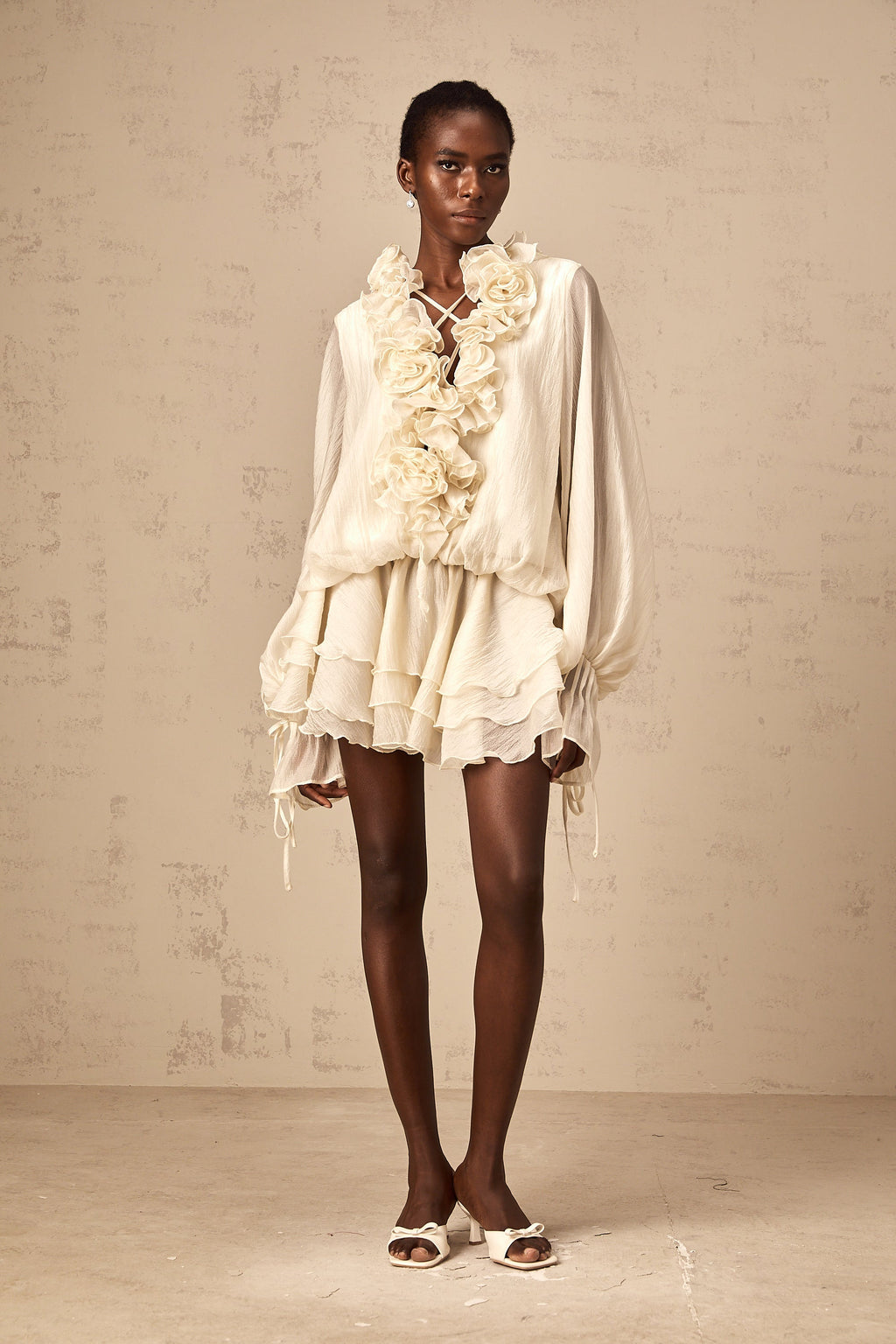 Μίνι Φόρεμα Με Φλοράλ Απλικέ Zéphyrine