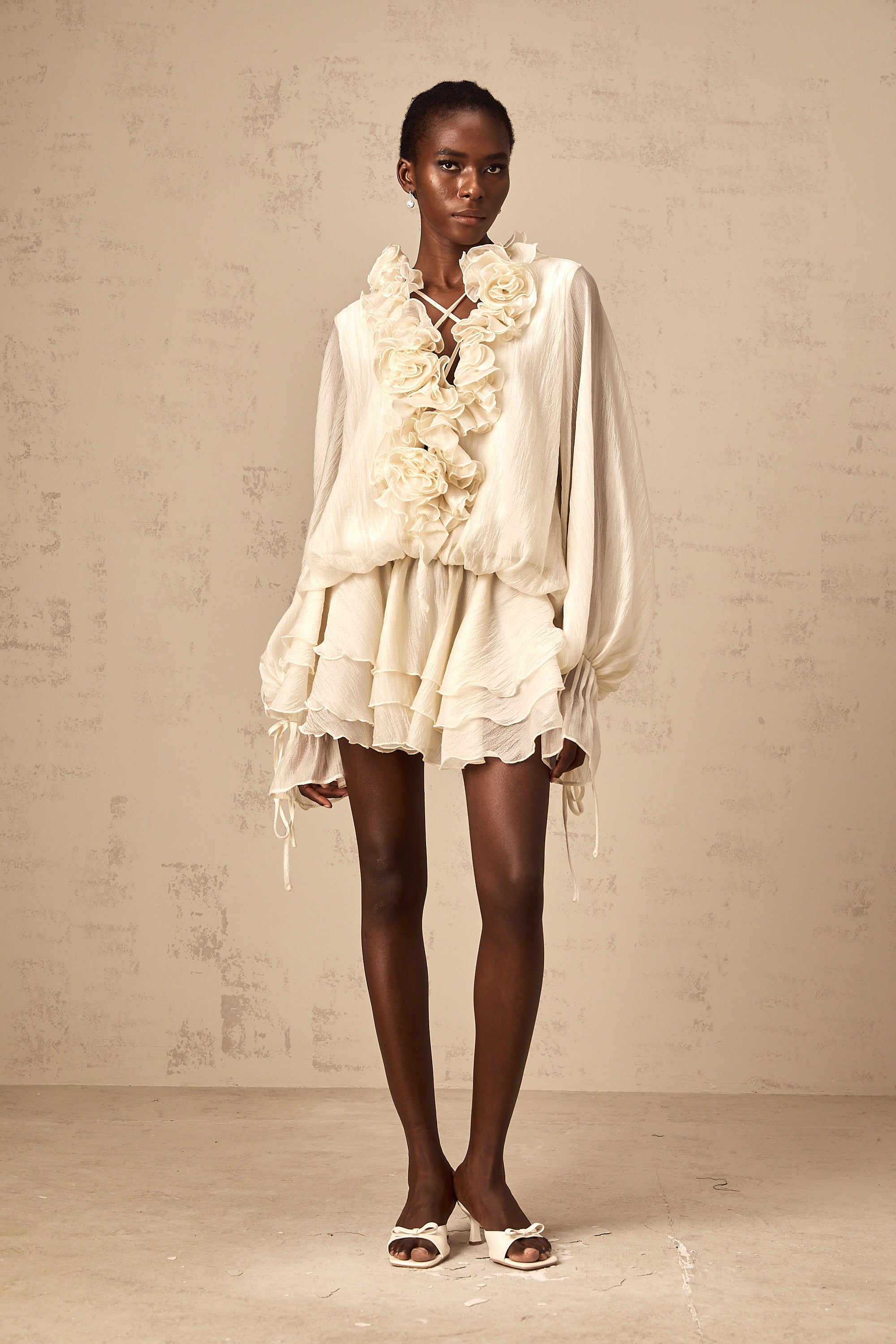 Μίνι Φόρεμα Με Φλοράλ Απλικέ Zéphyrine