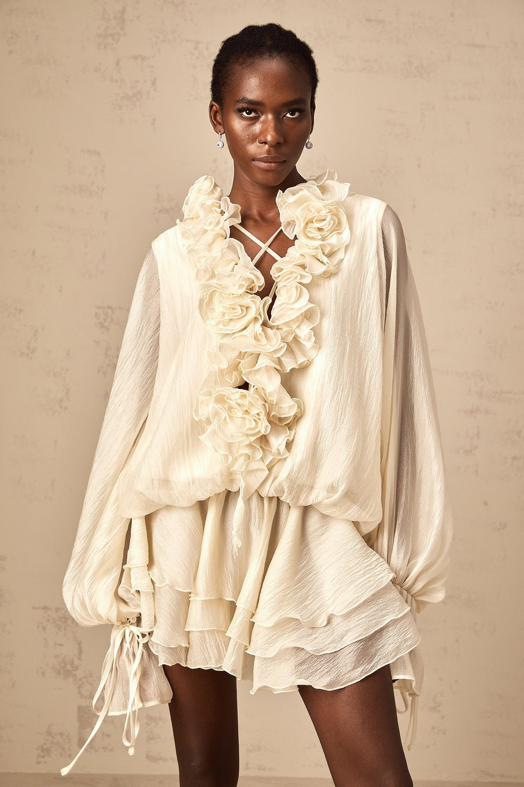 Μίνι Φόρεμα Με Φλοράλ Απλικέ Zéphyrine