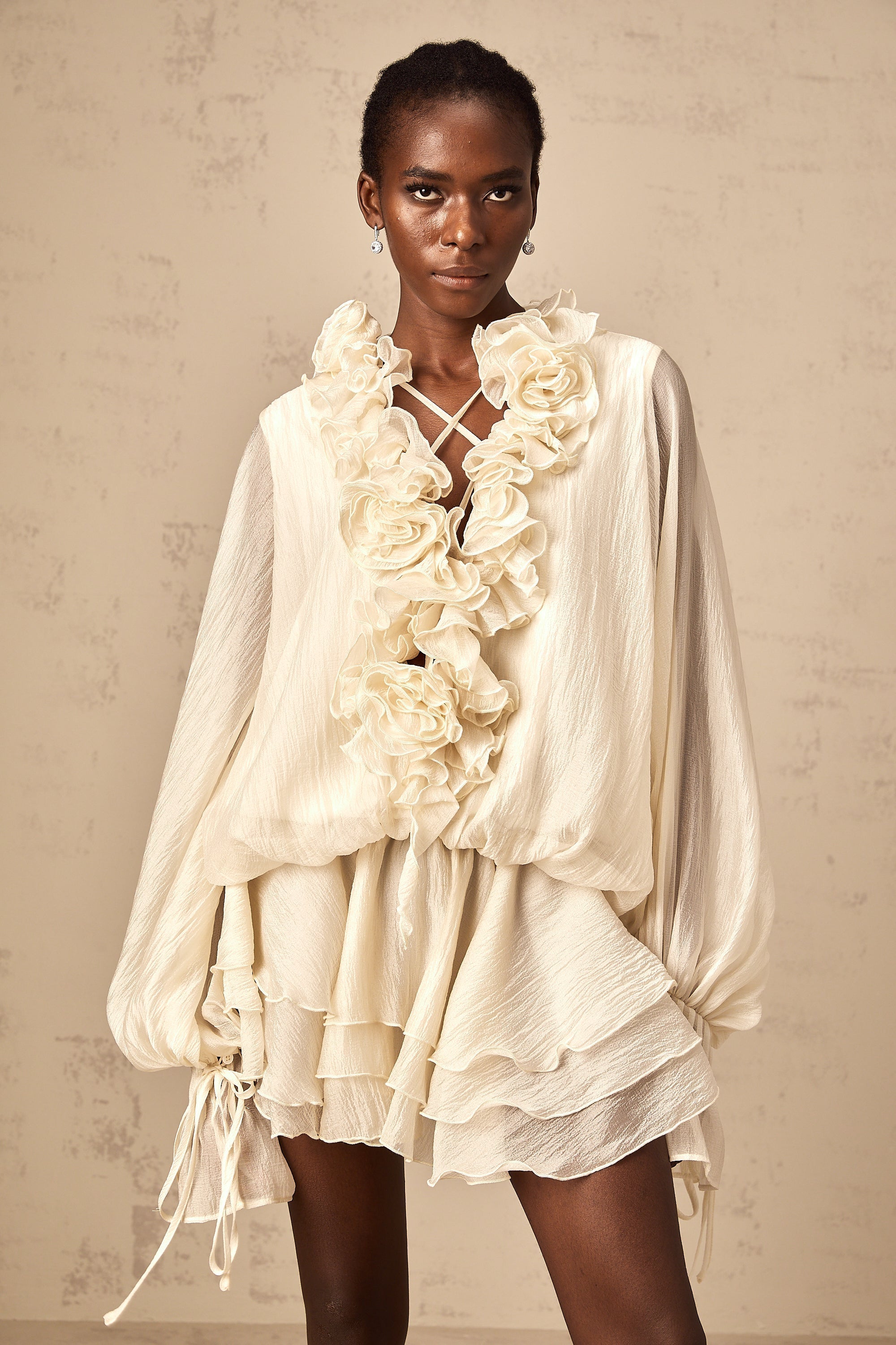 Μίνι Φόρεμα Με Φλοράλ Απλικέ Zéphyrine