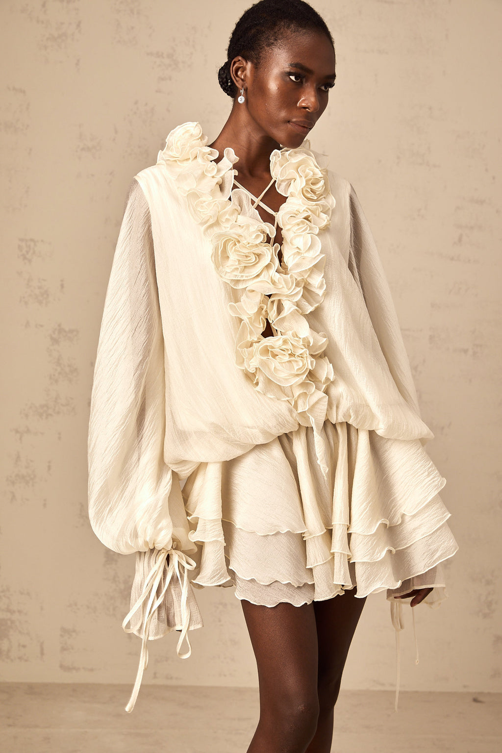 Μίνι Φόρεμα Με Φλοράλ Απλικέ Zéphyrine