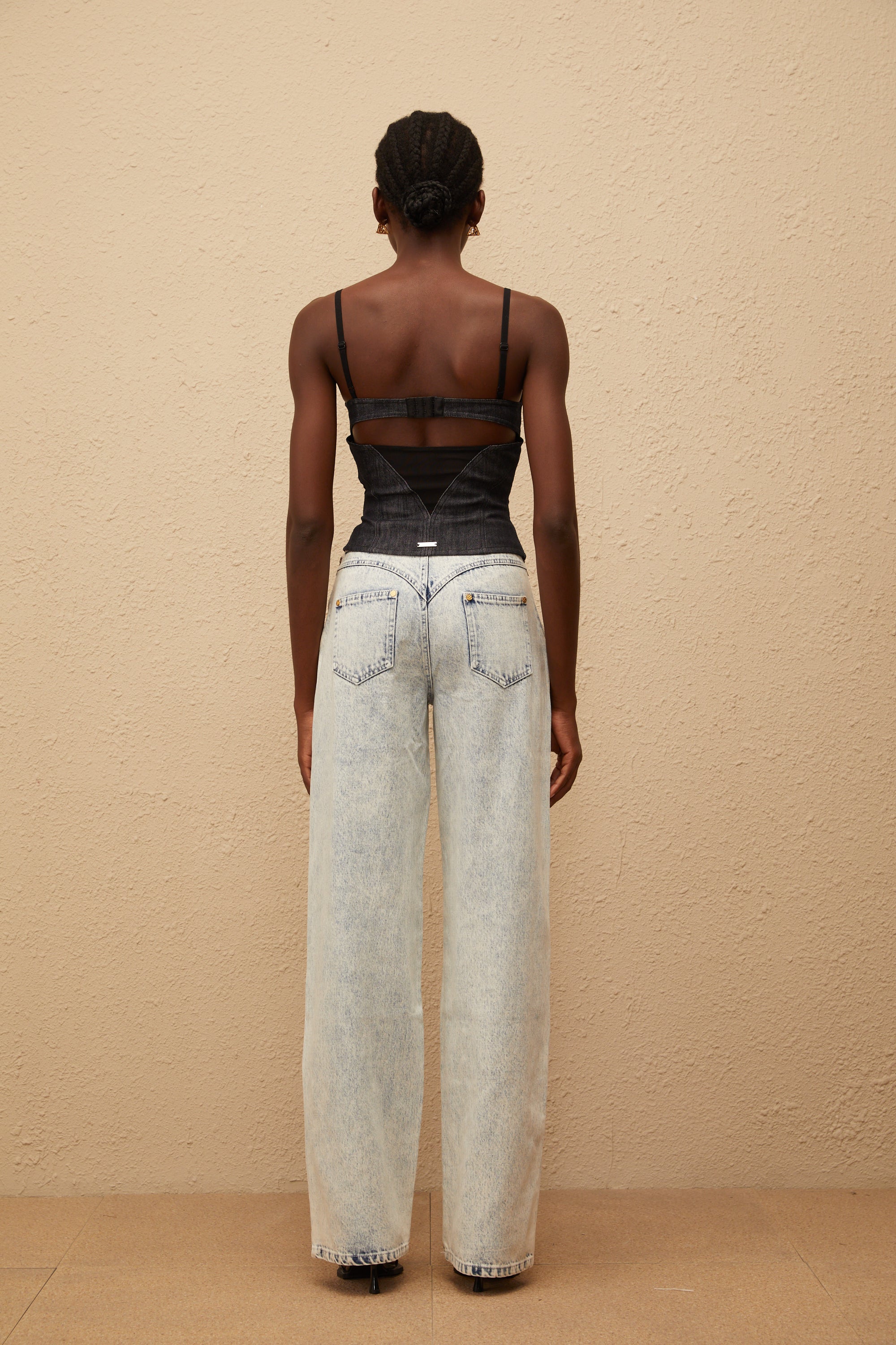 Τζιν Μπλούζα Veera Indigo Bustier