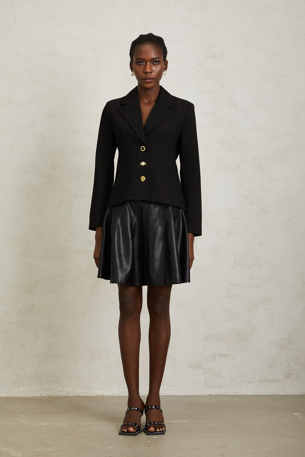 Μαύρο Σακάκι Με Κορδόνια Sabine