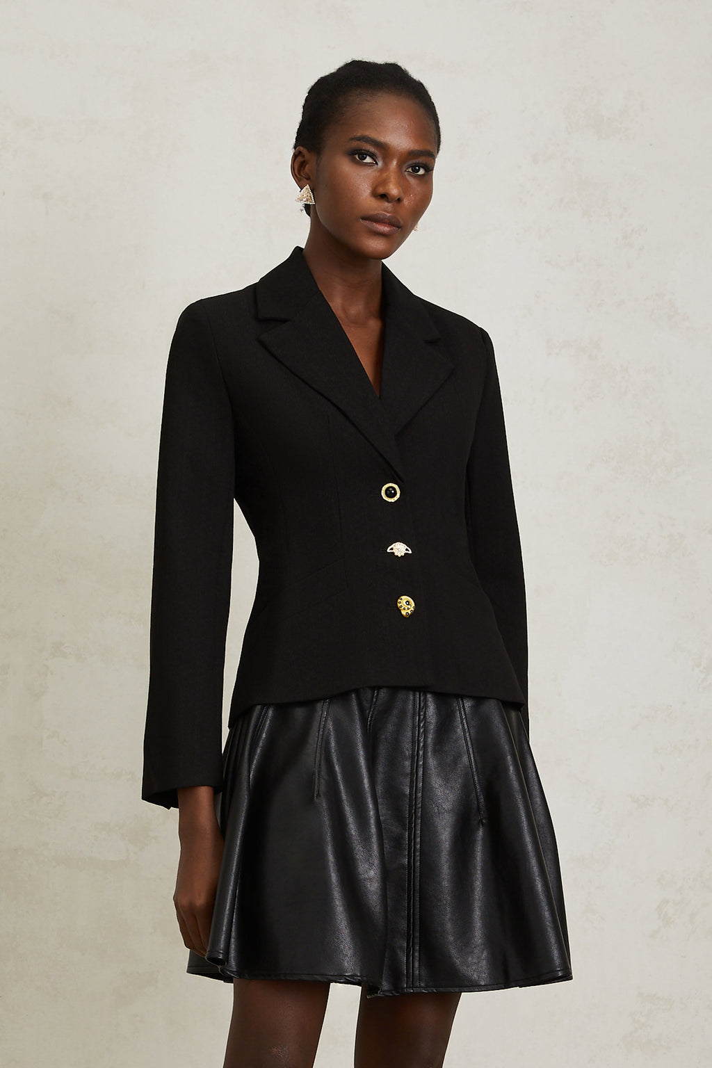 Μαύρο Σακάκι Με Κορδόνια Sabine