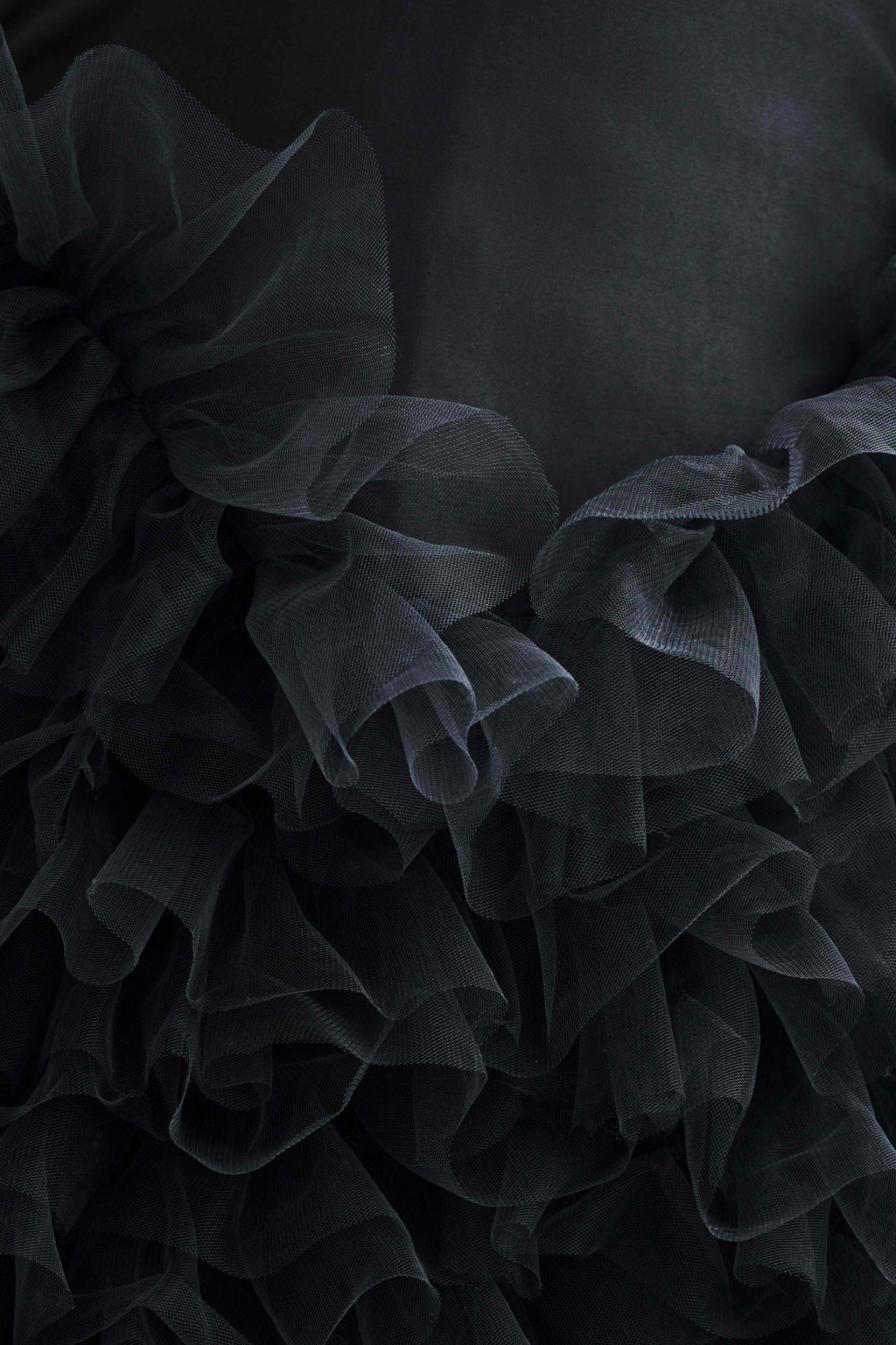 Φόρεμα Με Βολάν Και Στρώσεις Magnolia - Μαύρο