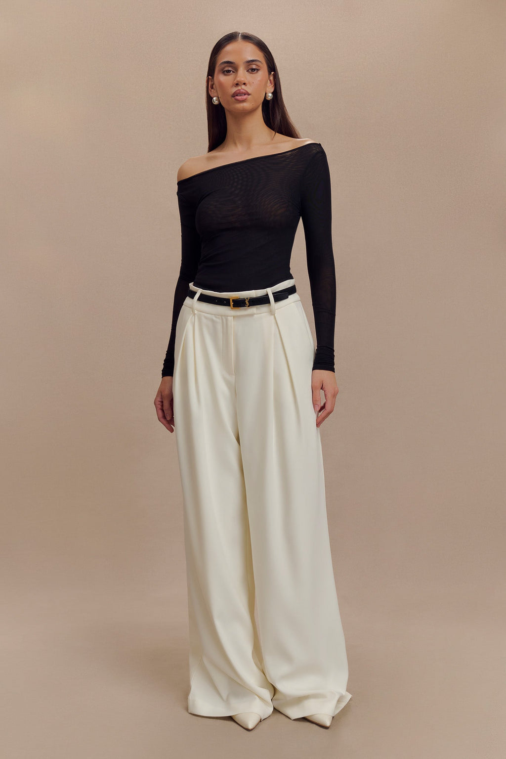 Levaru Colette Μπλούζα Με Βάρκα Και Λαιμόκοψη - Μαύρο