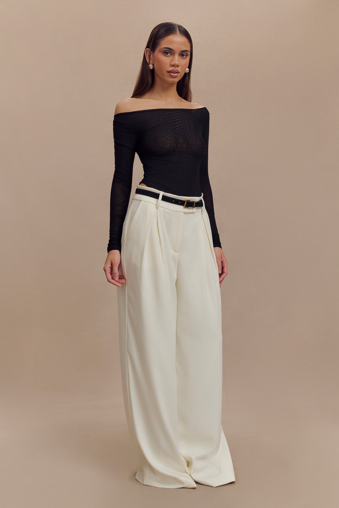 Levaru Colette Μπλούζα Με Βάρκα Και Λαιμόκοψη - Μαύρο