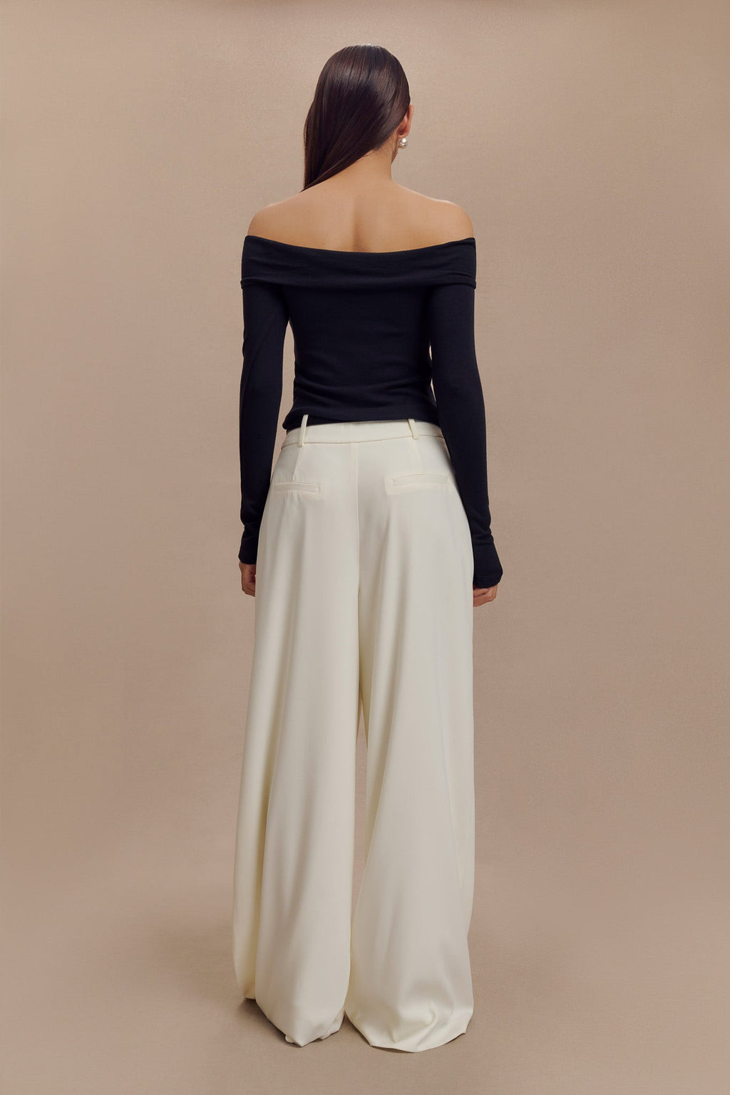 Levaru Briah Κομψό Μοντάλ Μακρυμάνικο Μπλούζα - Μαύρο