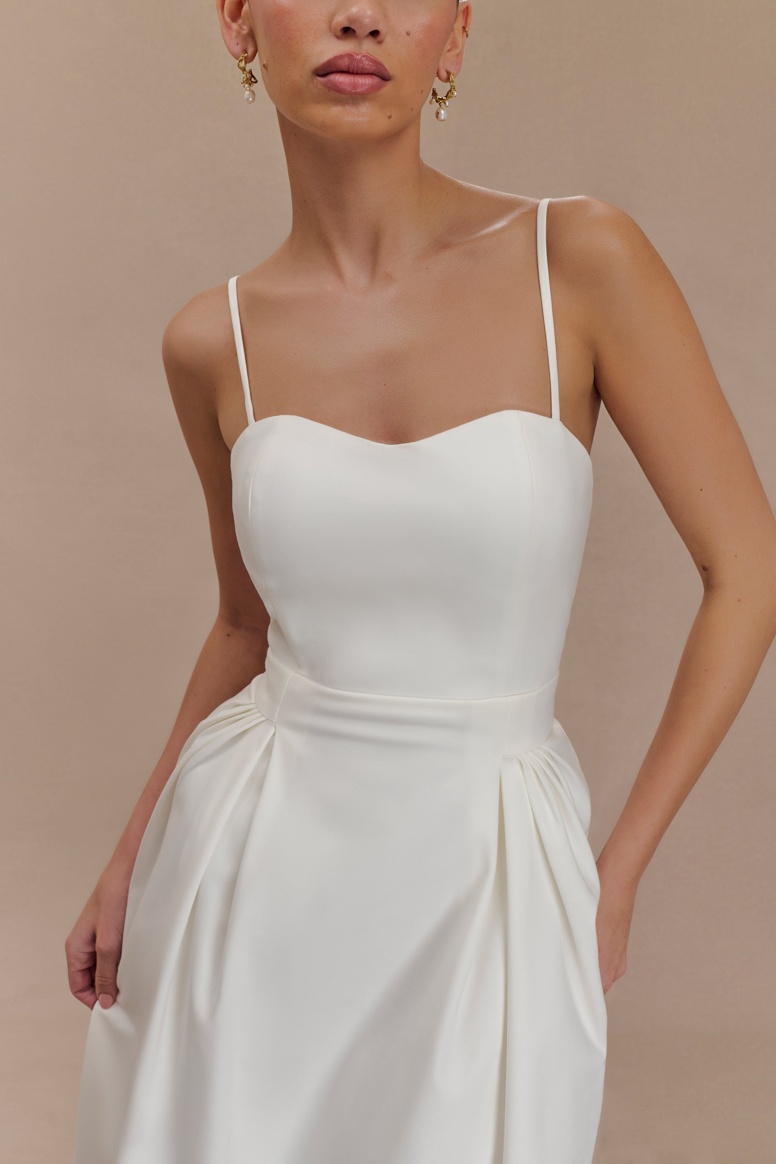 Φόρεμα Rebecca Από Βαμβάκι - Λευκό