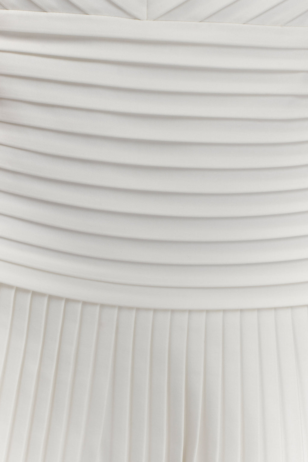 Μίνι Φόρεμα Rylee Με Πολλαπλές Πλισέ - Λευκό