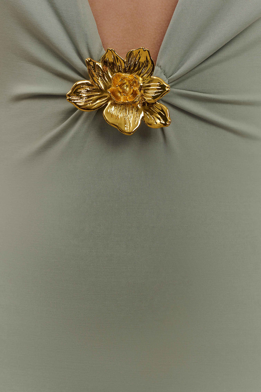 Φόρεμα Beck Με Φλοράλ Print Και Βαθύ Τελείωμα - Βασιλικό