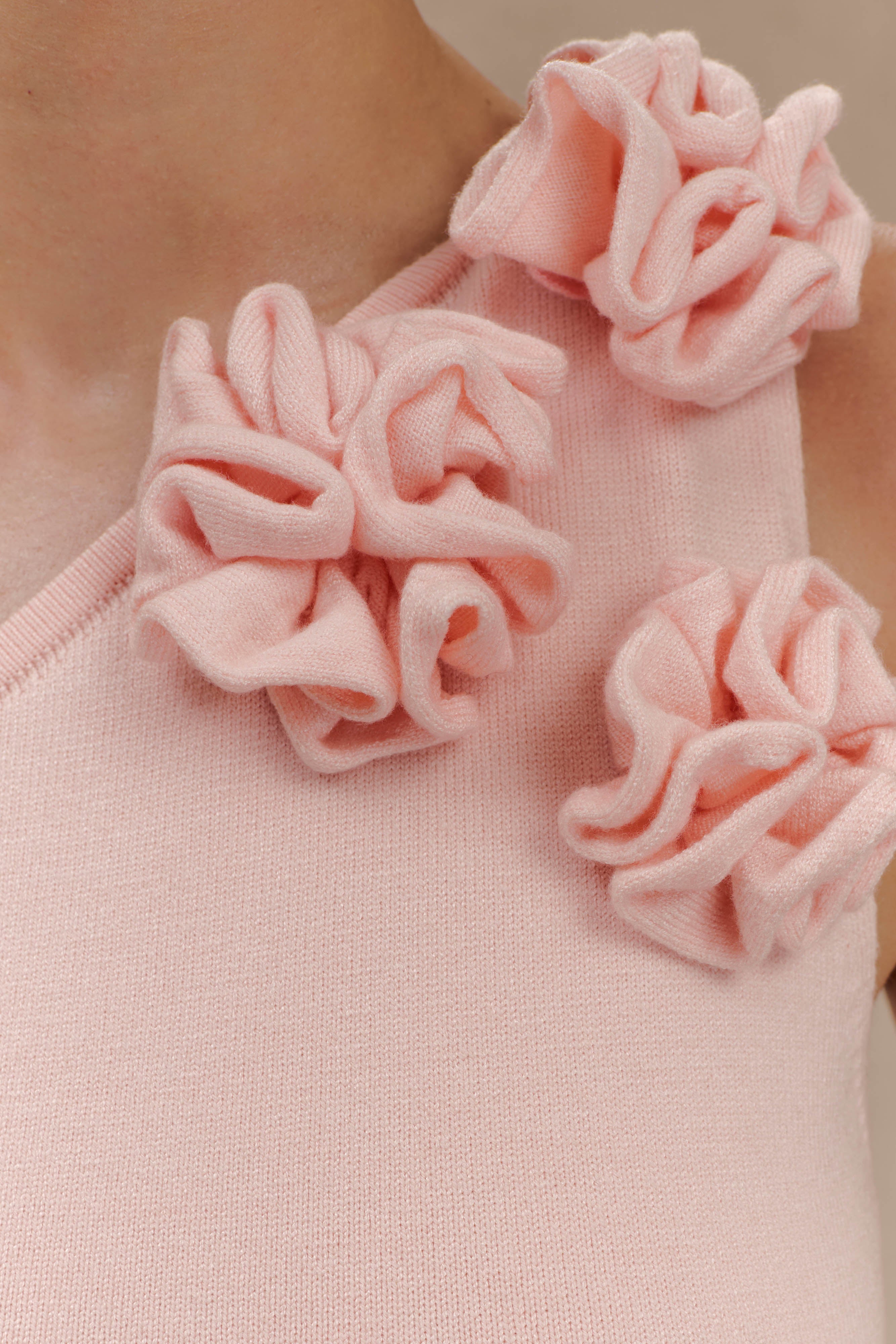 Φόρεμα Paloma Με Έναν Ώμο Και Φλοράλ - Ροζ