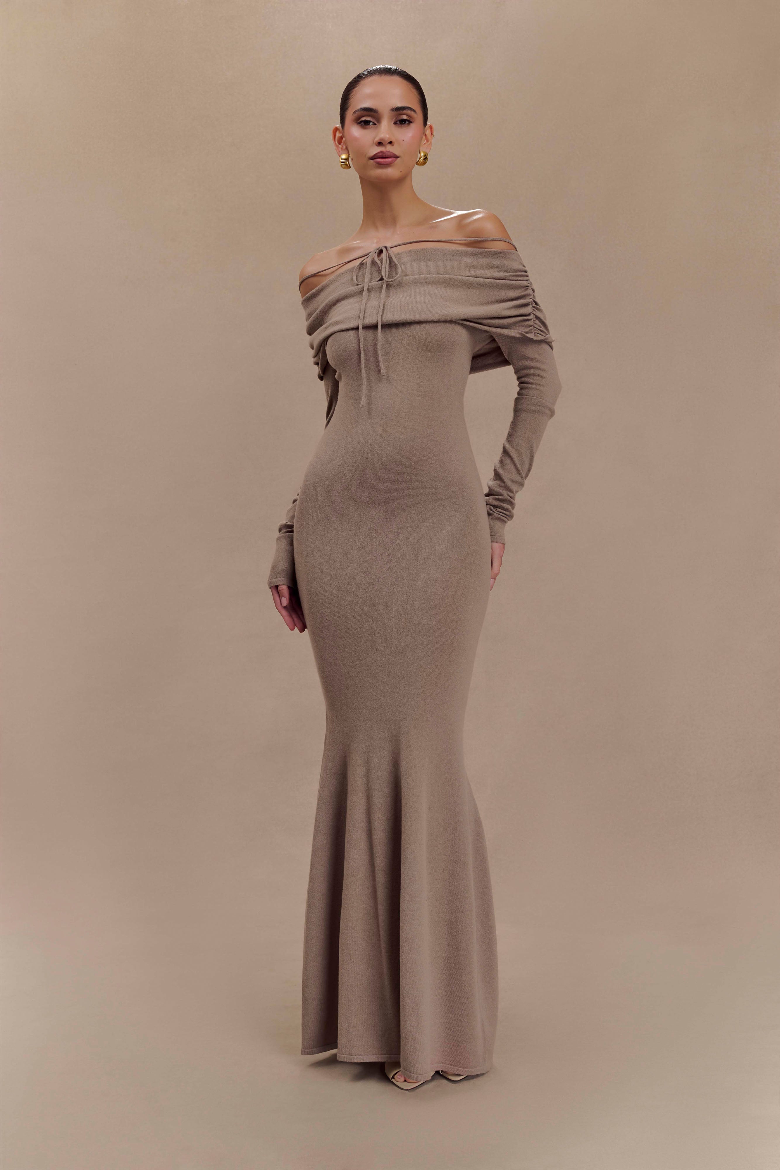 Φόρεμα Μίντι Με Έξω Τους Ώμους Georgiana - Stone Marle