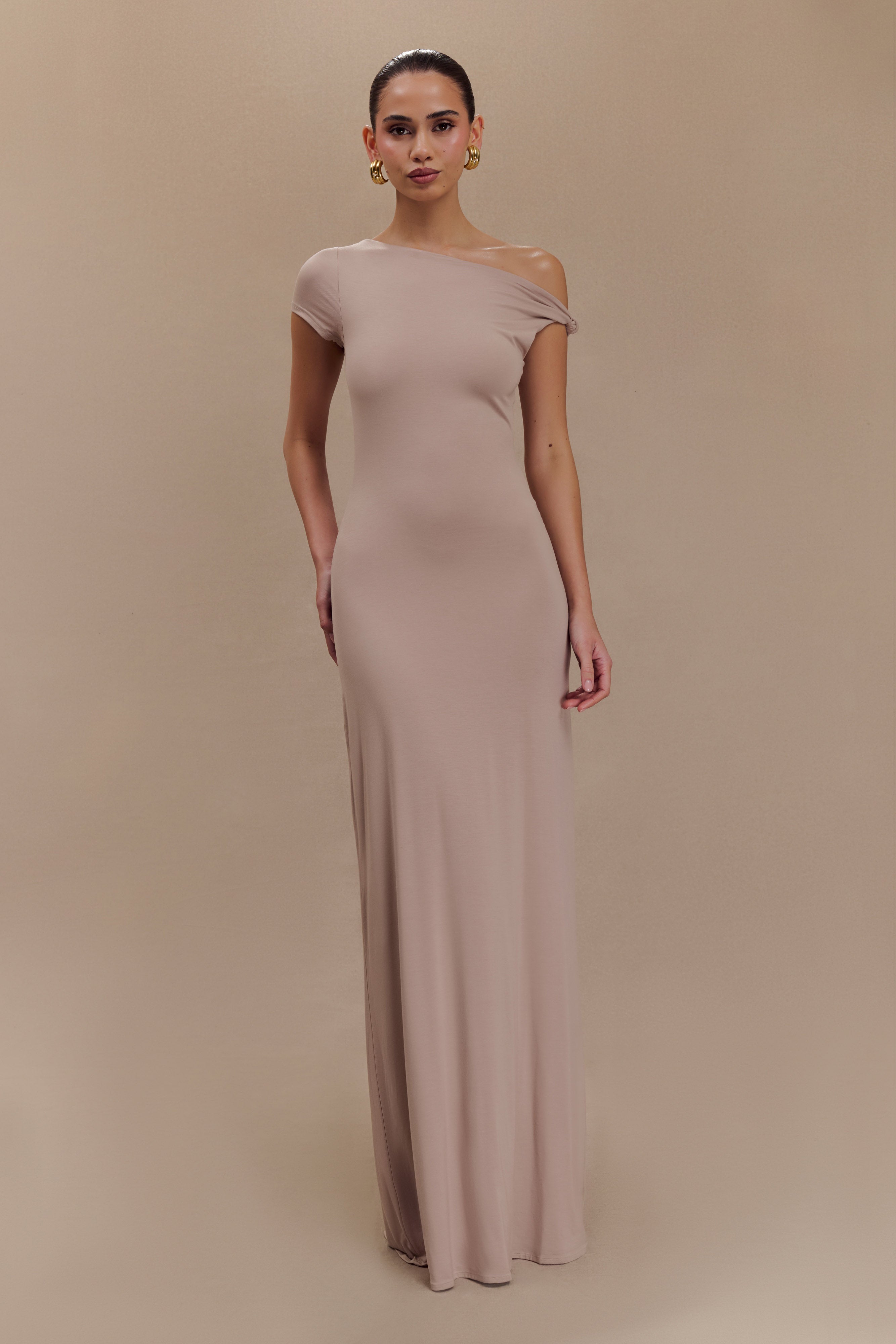 Φόρεμα Tamsin Με Κοντό Μανίκι Και Σχέδιο Modal - Μανιτάρι