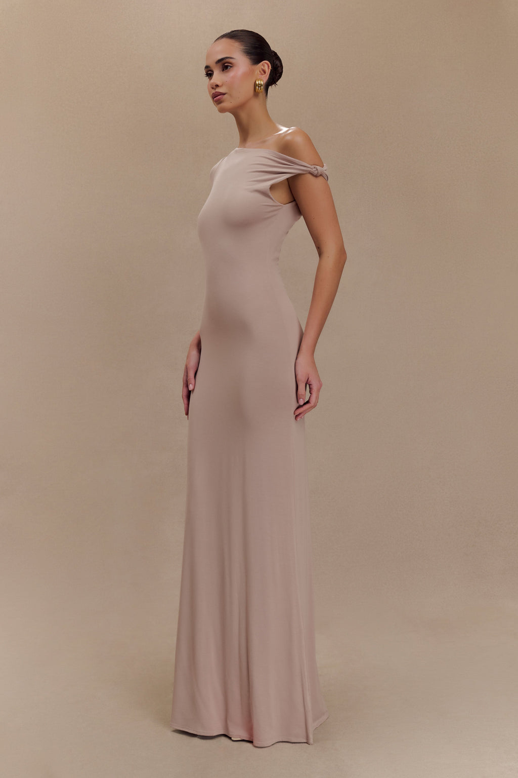 Φόρεμα Tamsin Με Κοντό Μανίκι Και Σχέδιο Modal - Μανιτάρι