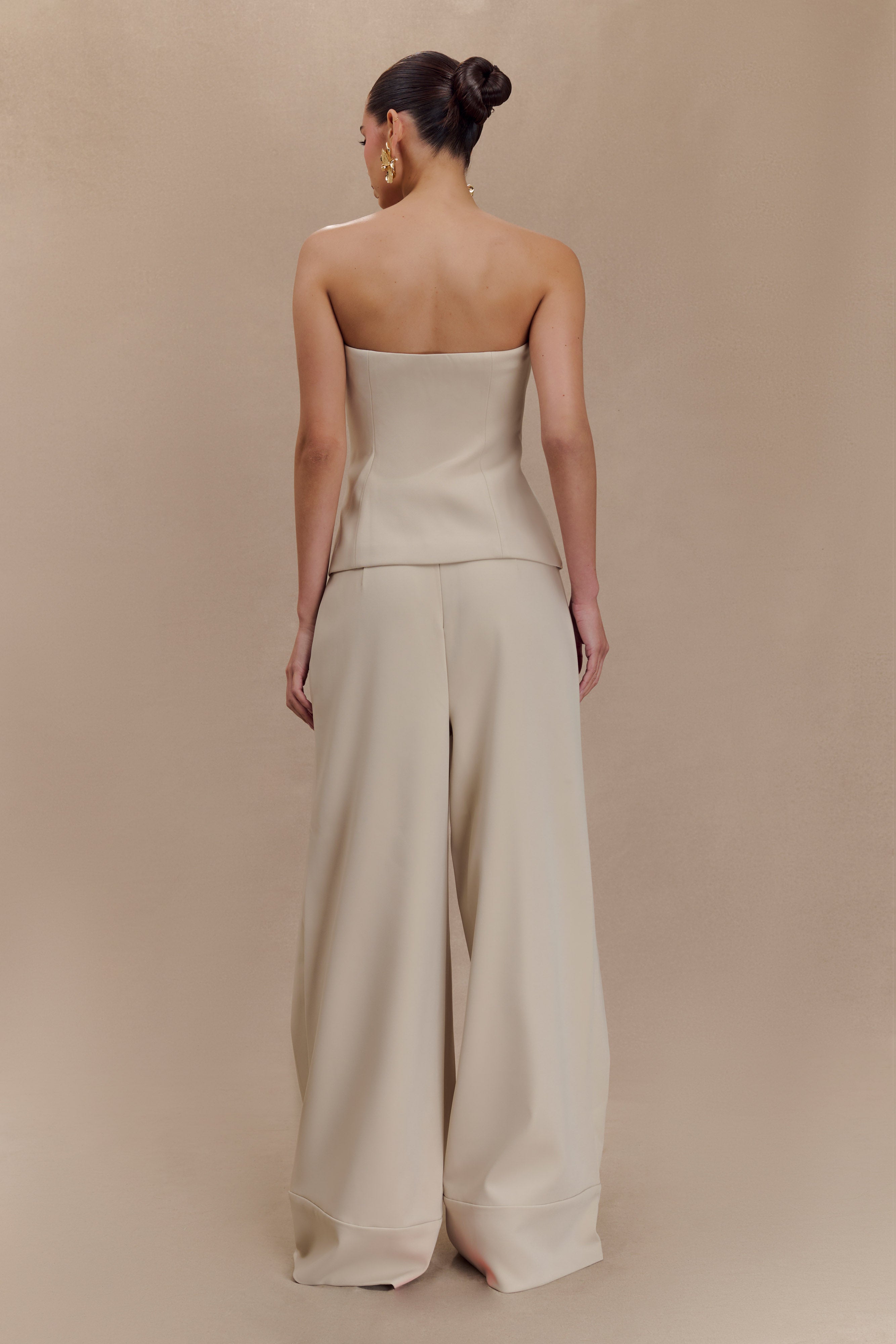 Παντελόνι Φόρμας Katarina Με Φαρδιά Πόδια - Άμμος-Άμμος