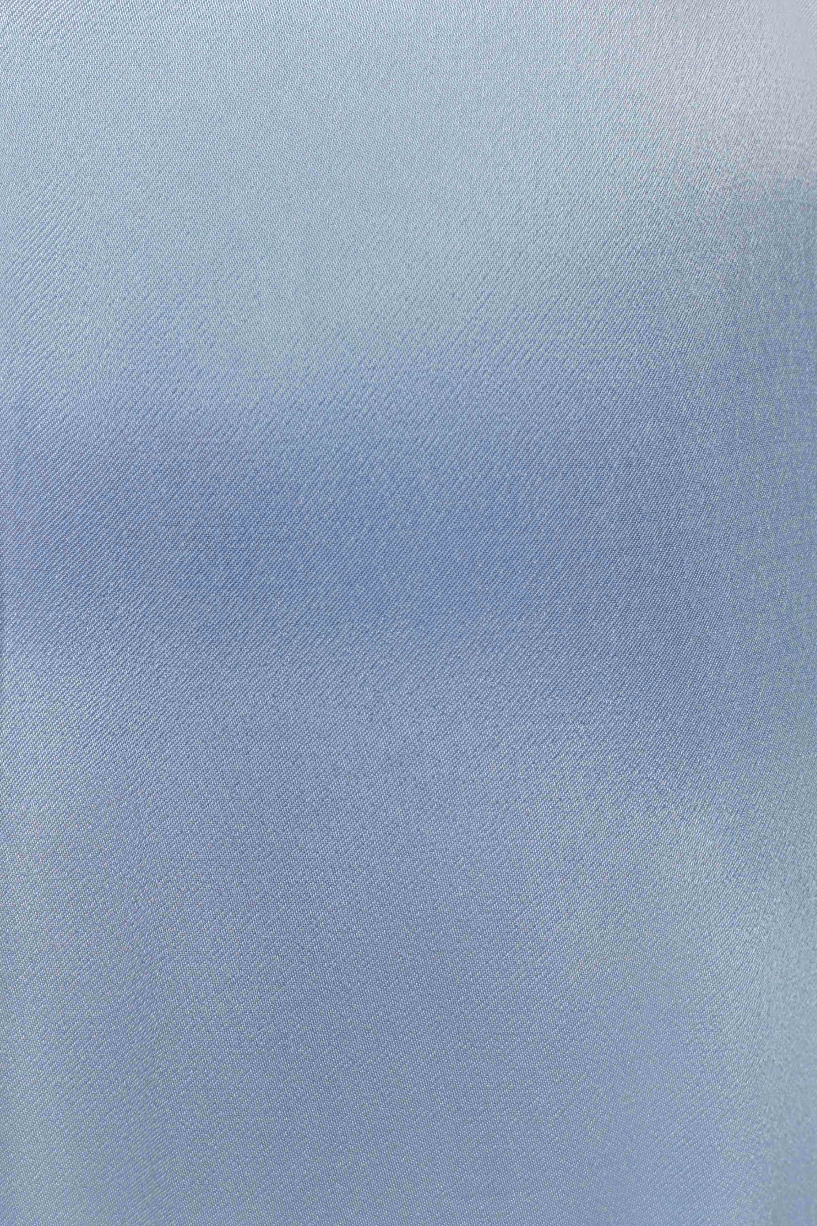 Φόρεμα Maxi Με Λάστιχο Και Halter Σε Λευκό Χρώμα - Μπλε Κενταύριο