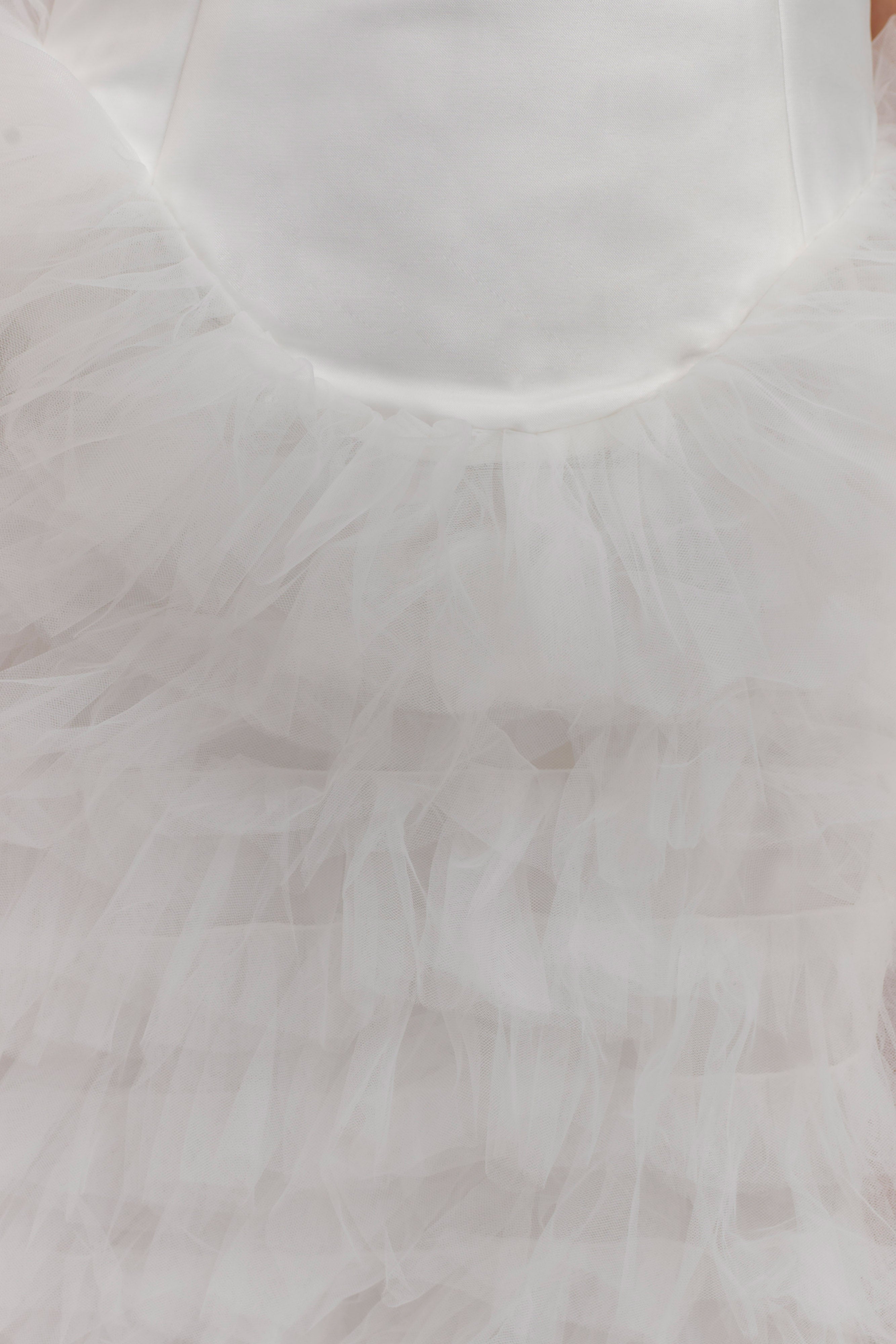 Φόρεμα Μάξι Με Στρώσεις Και Βολάν Magnolia - Ιβουάρ