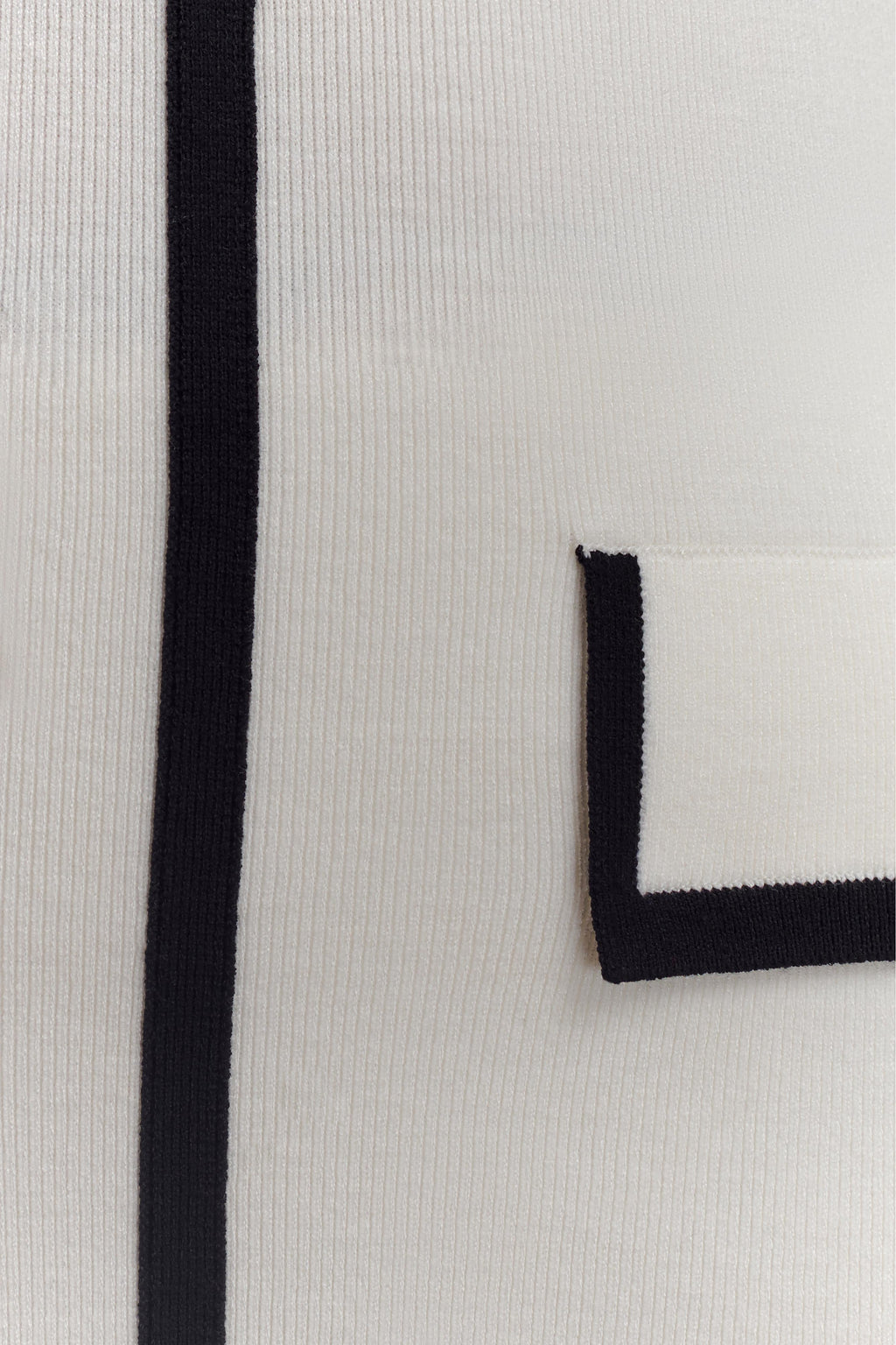 Πλεκτό Μπλούζα Becky Με Αντίθεση - Ιβουάρ Και Μαύρο