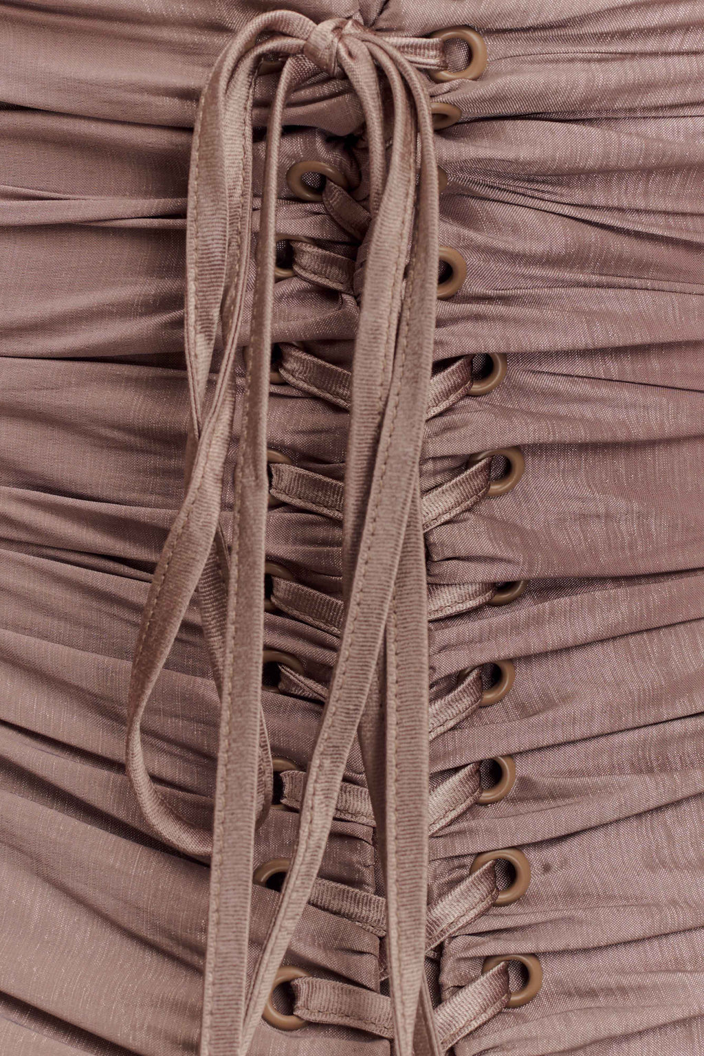 Φόρεμα Serena Με Στράπλες Ταφτά - Χάλκινο-Μαύρο