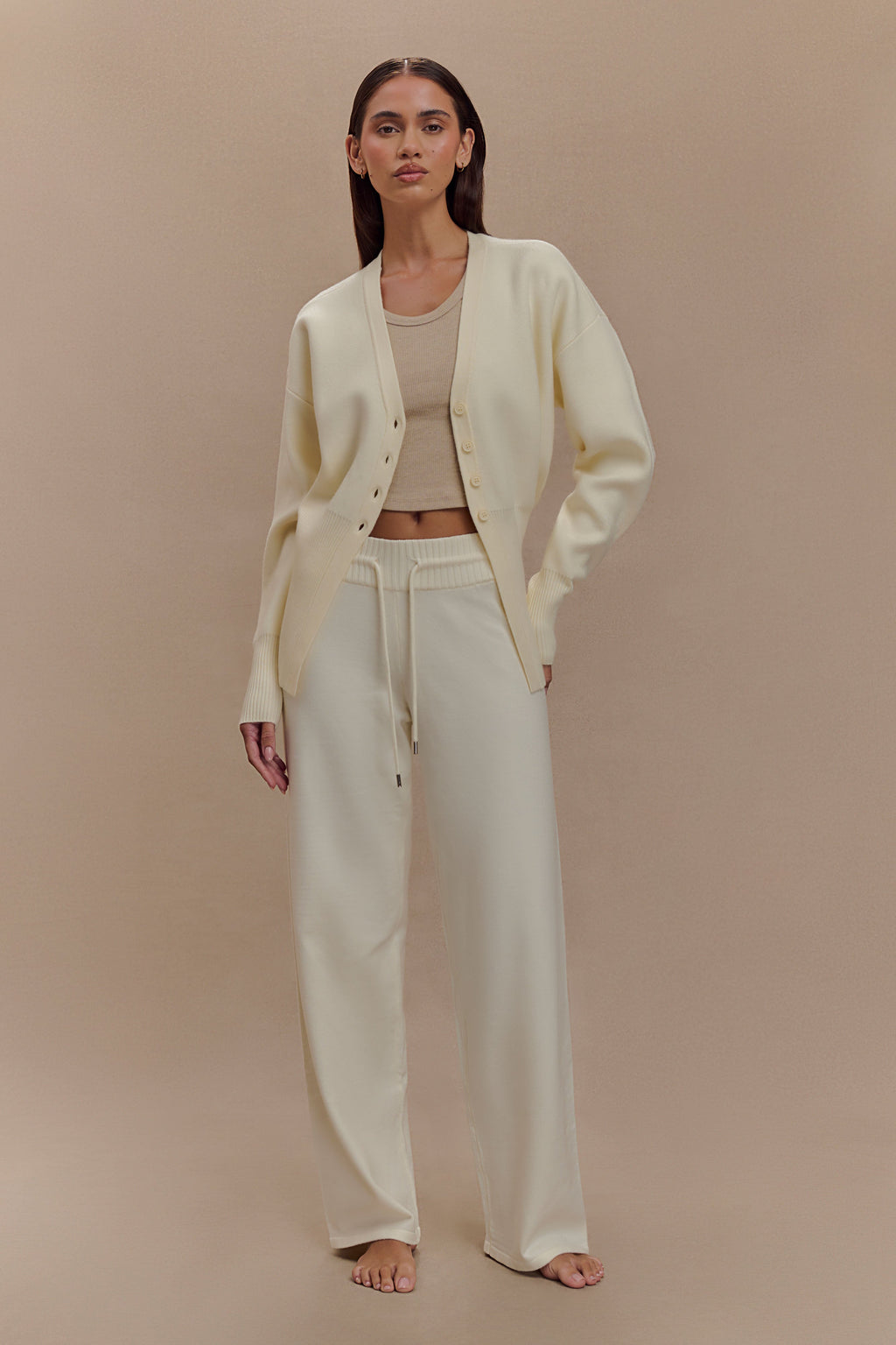 Ζακέτα Alexia Plus Size Με Κουμπιά - Ιβουάρ