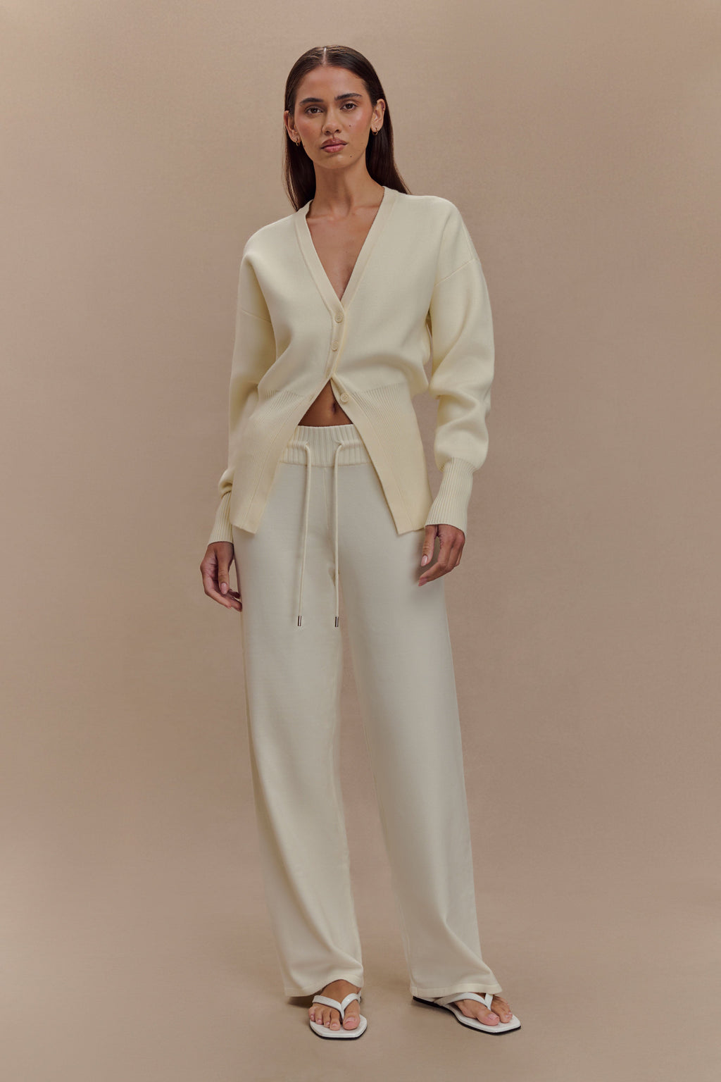 Ζακέτα Alexia Plus Size Με Κουμπιά - Ιβουάρ