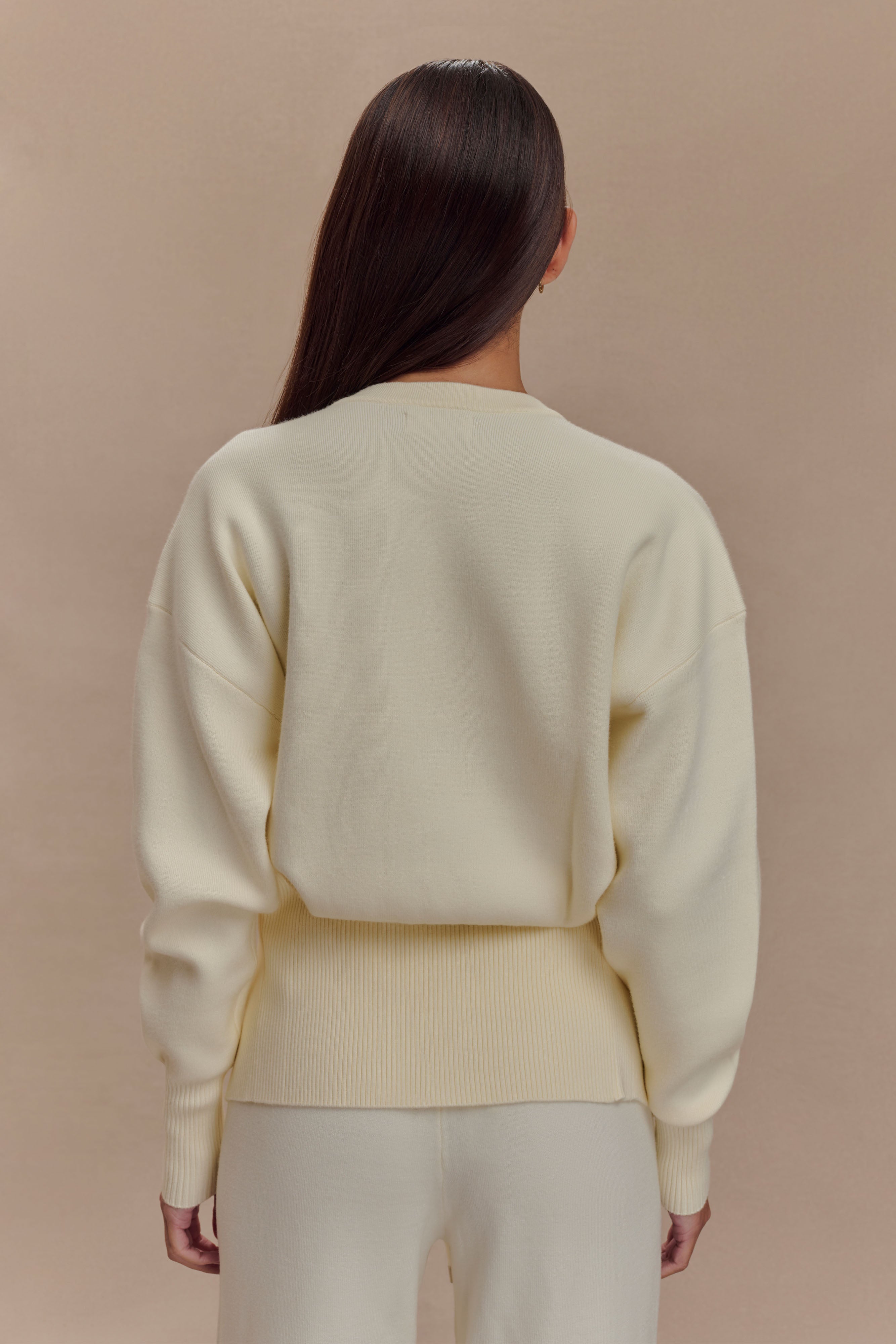 Ζακέτα Alexia Plus Size Με Κουμπιά - Ιβουάρ