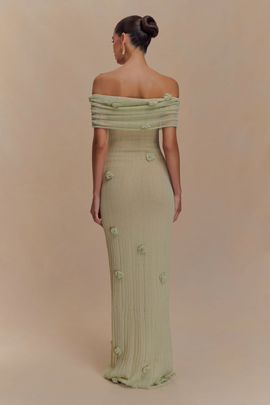 Φόρεμα Brynn Orchid Knit Maxi - Παστέλ Πράσινο