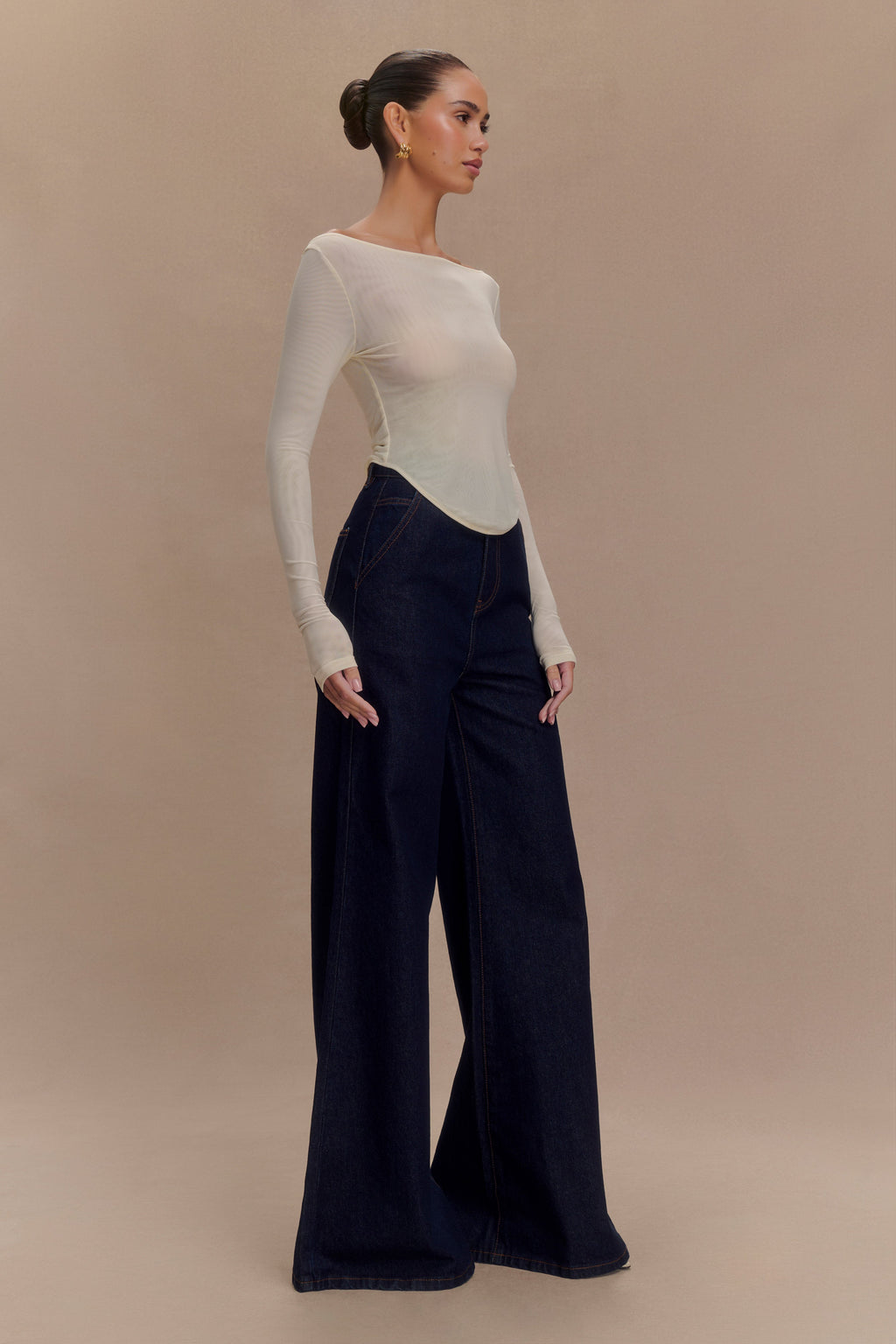 Colette Μπλούζα Με Βάρκα Και Δαντέλα - Ιβουάρ