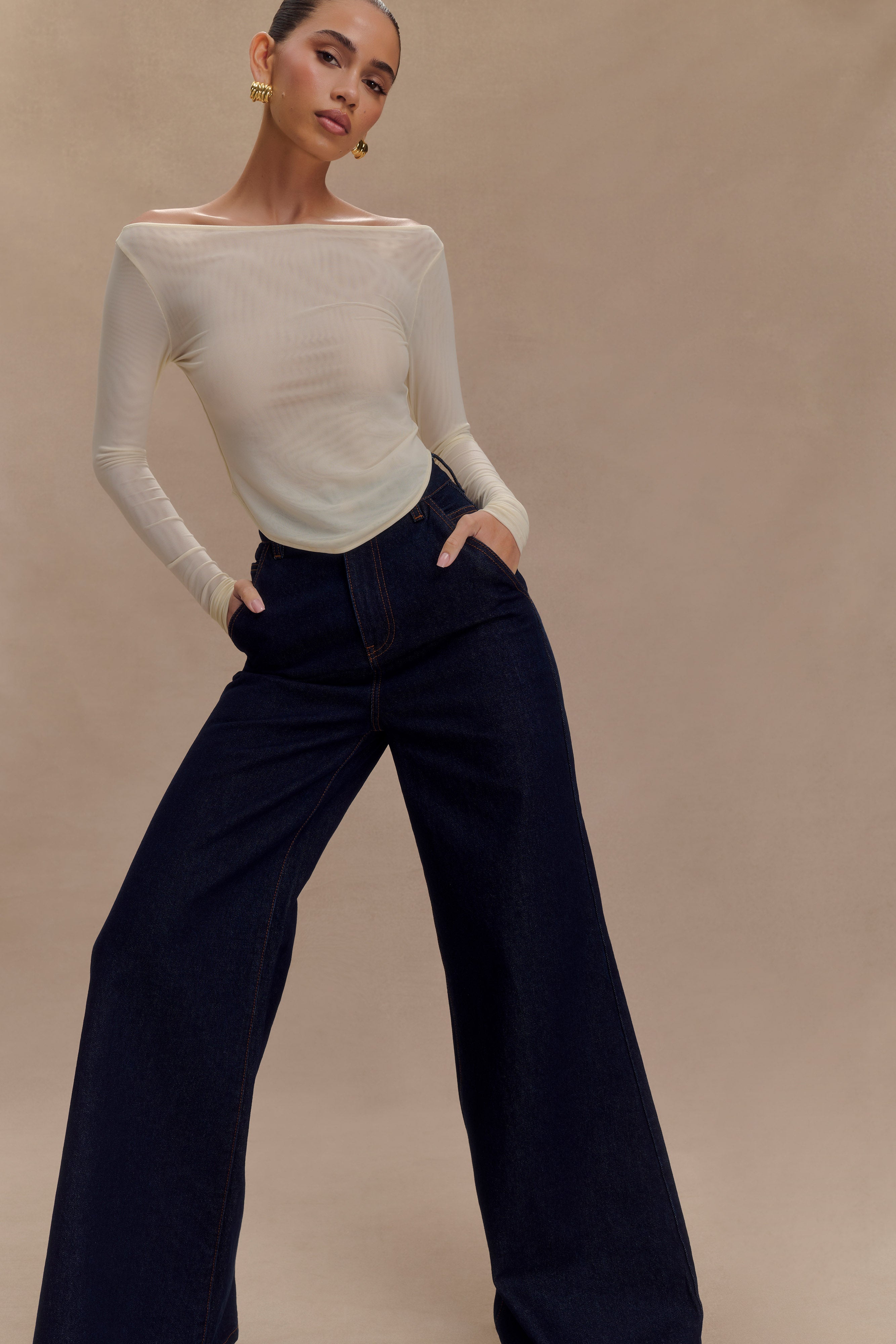 Colette Μπλούζα Με Βάρκα Και Δαντέλα - Ιβουάρ