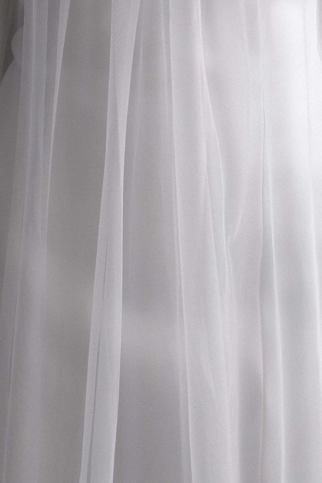 Μακρύ Φόρεμα Bettany Από Σιφόν Χωρίς Τιράντες - Λευκό