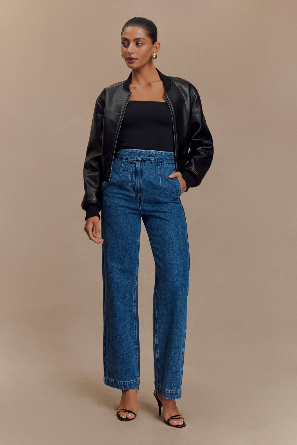 Μπουφάν Codi Από Δέρμα Με Τεχνητή Νοημοσύνη - Μαύρο