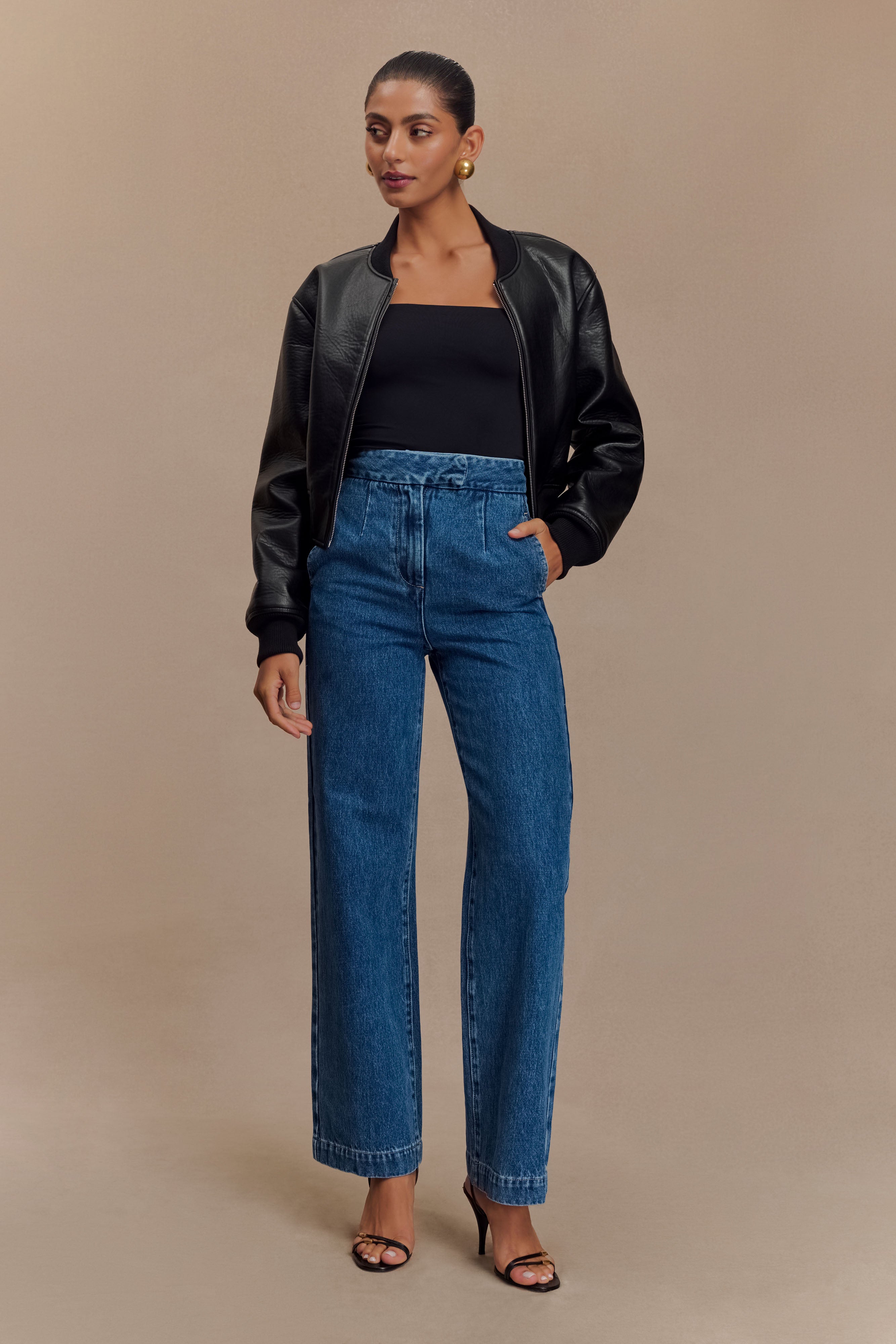 Μπουφάν Codi Από Δέρμα Με Τεχνητή Νοημοσύνη - Μαύρο