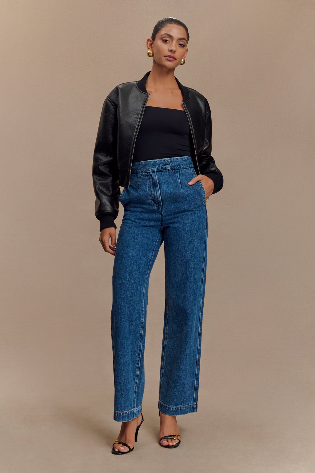 Μπουφάν Codi Από Δέρμα Με Τεχνητή Νοημοσύνη - Μαύρο