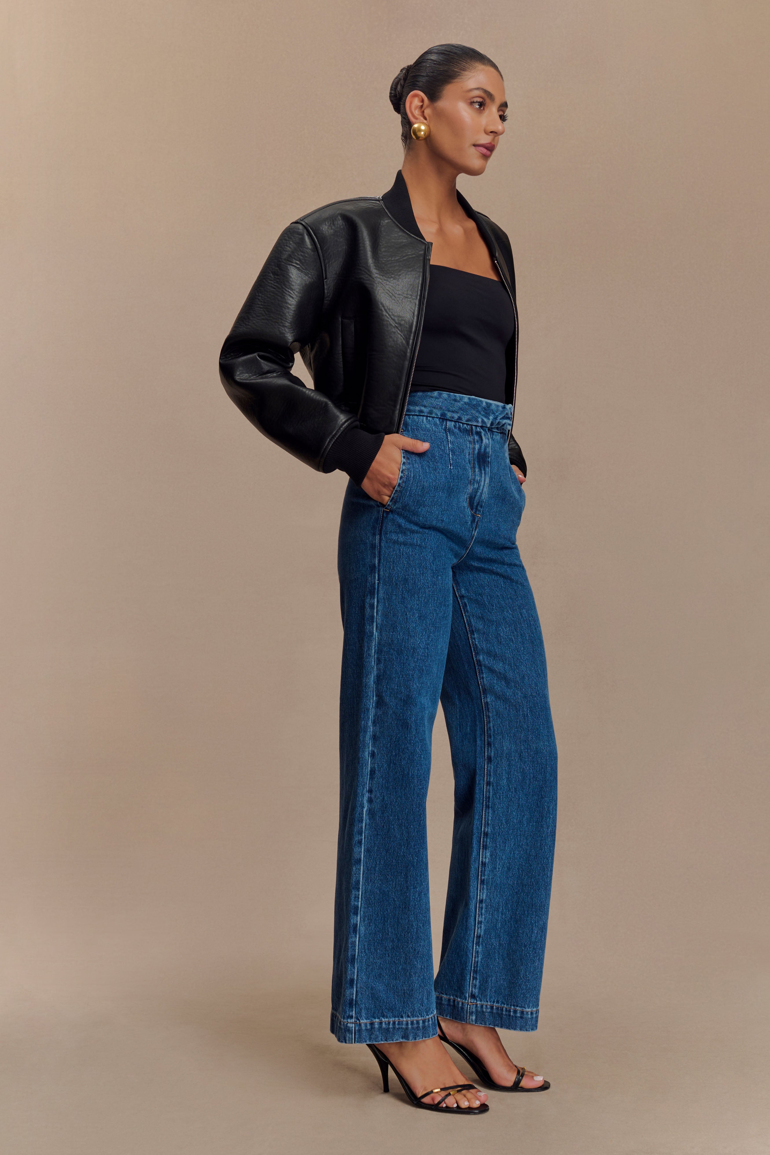 Μπουφάν Codi Από Δέρμα Με Τεχνητή Νοημοσύνη - Μαύρο